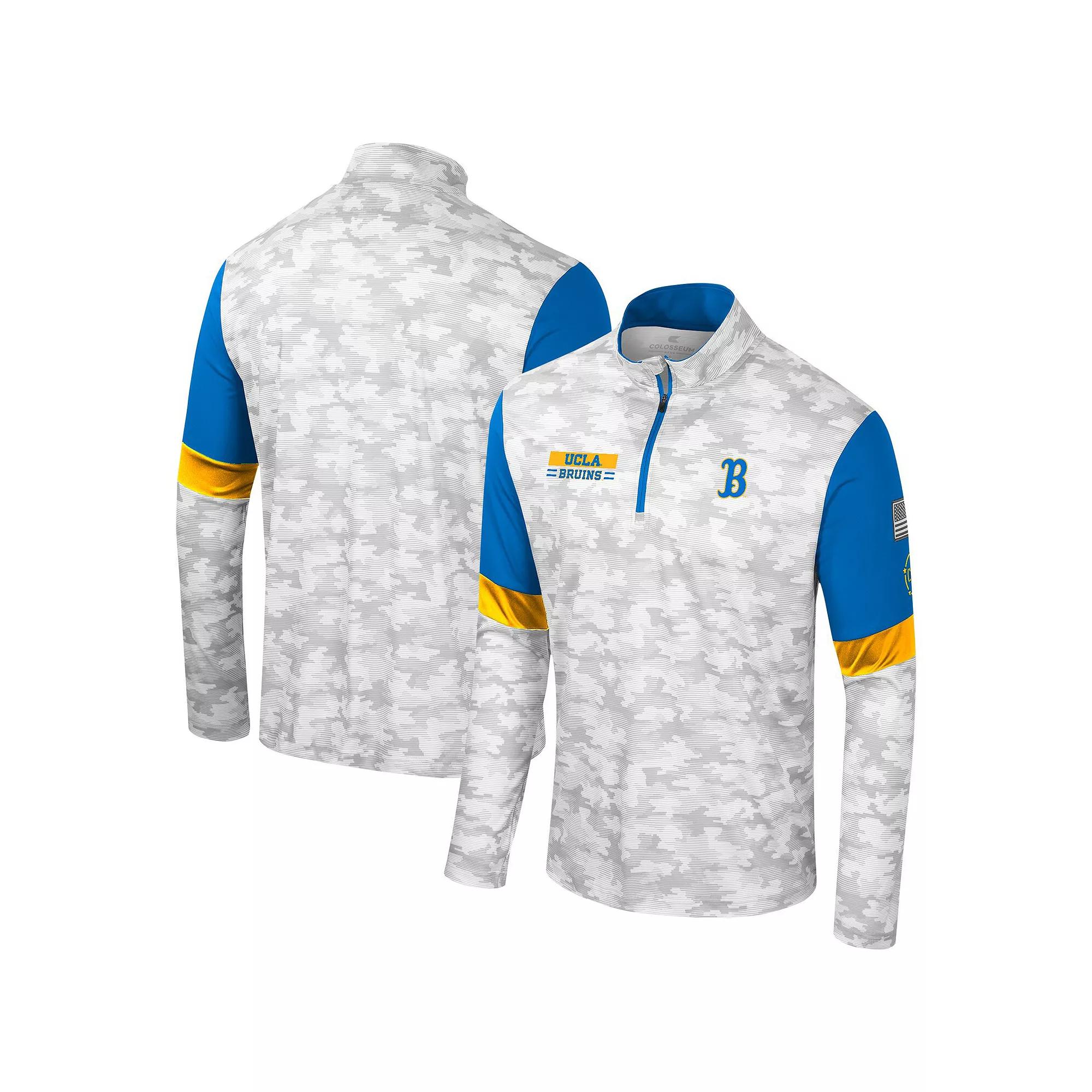 Men's Colosseum Camo UCLA Bruins OHT Military Appreciation Tomahawk Quarter-Zip Windshirt,  Product Image