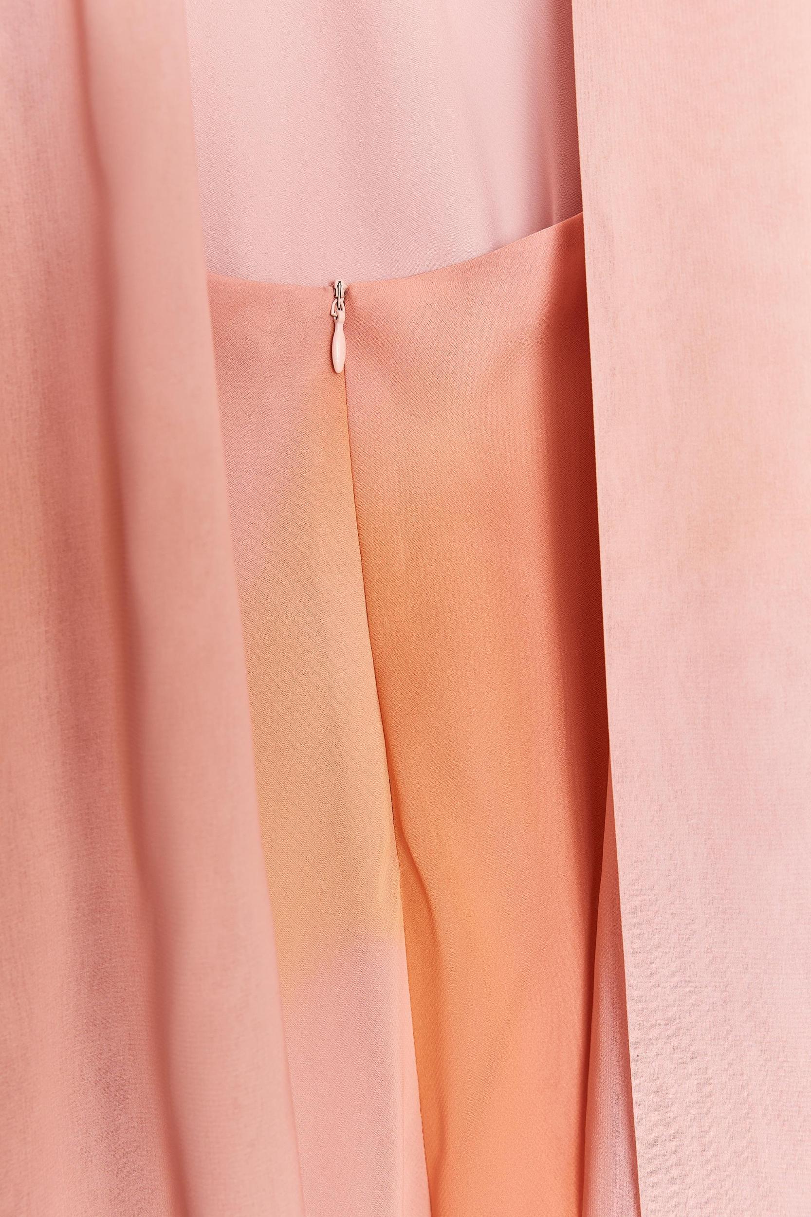 PRINTED LONG DRESS WITH SCARF Product Image