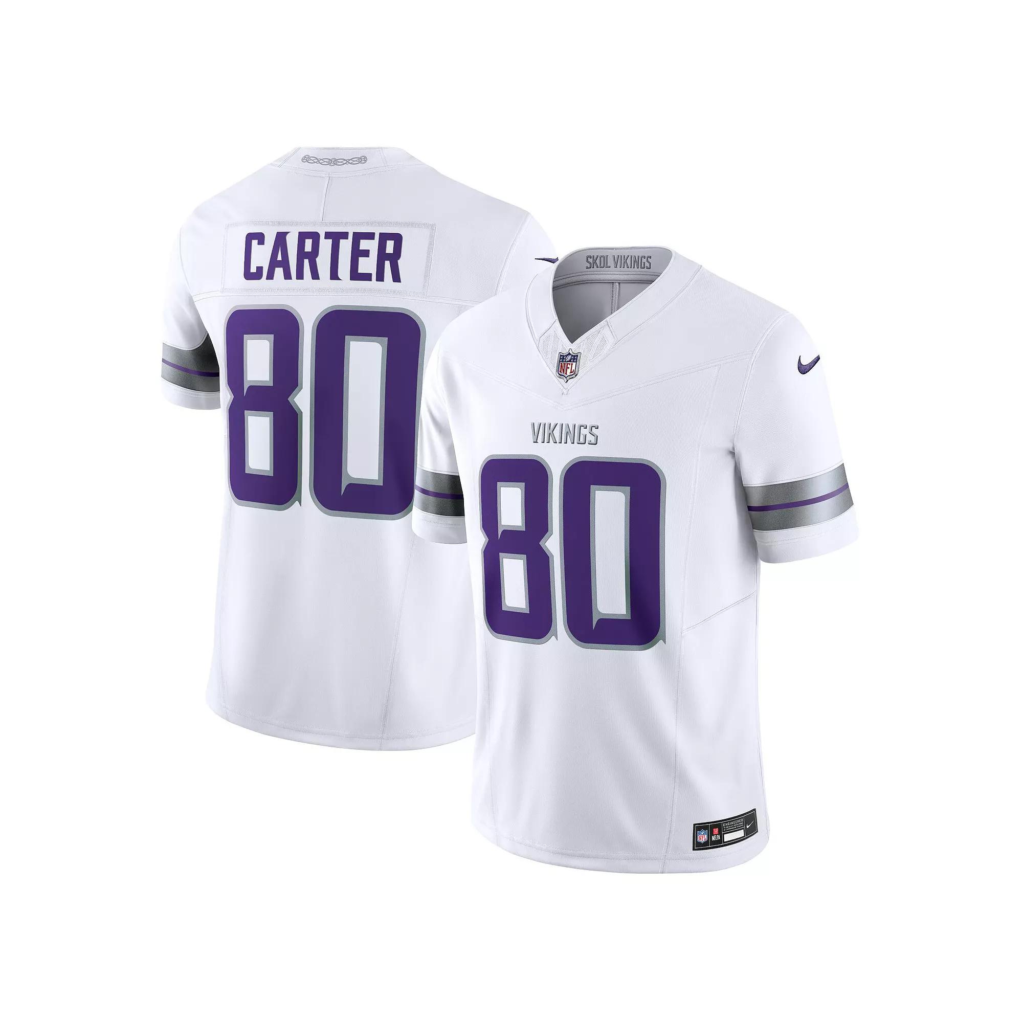 Men's Nike Cris Carter White Minnesota Vikings Alternate Vapor F.U.S.E. Retired Player Limited Jersey,  Product Image