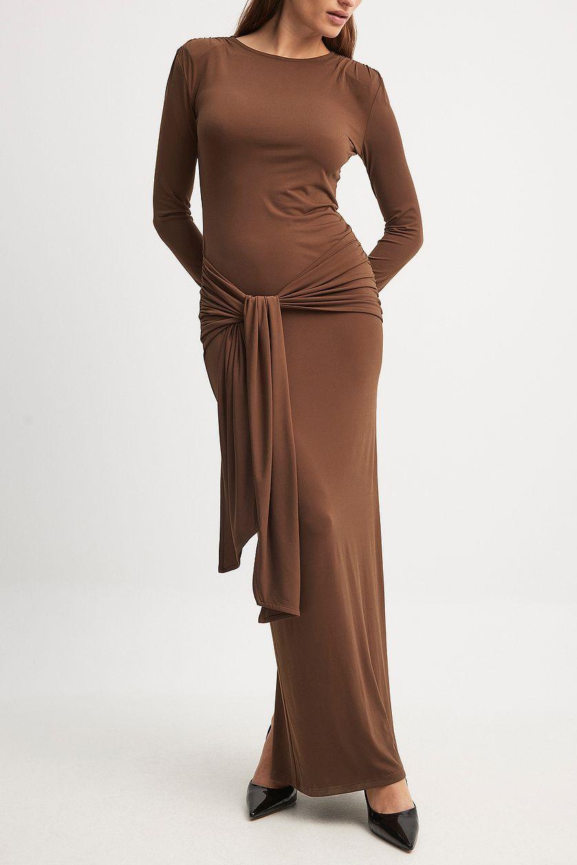 Tie Waist Maxi Dress Product Image