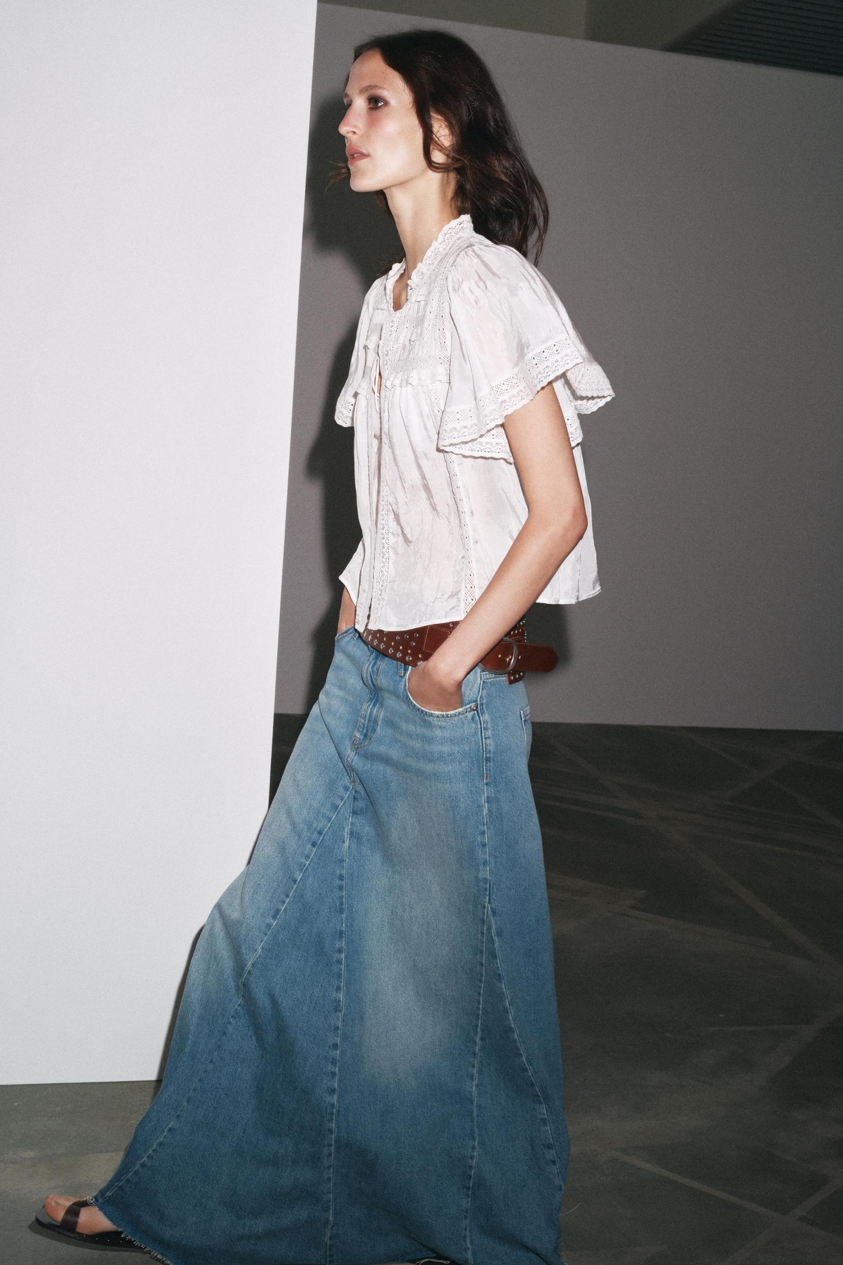 ZW COLLECTION DENIM SKIRT Product Image