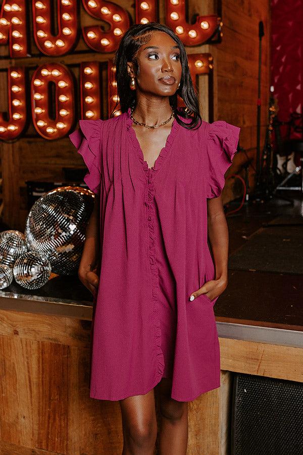 Town Square Kisses Shift Dress In Orchid Product Image