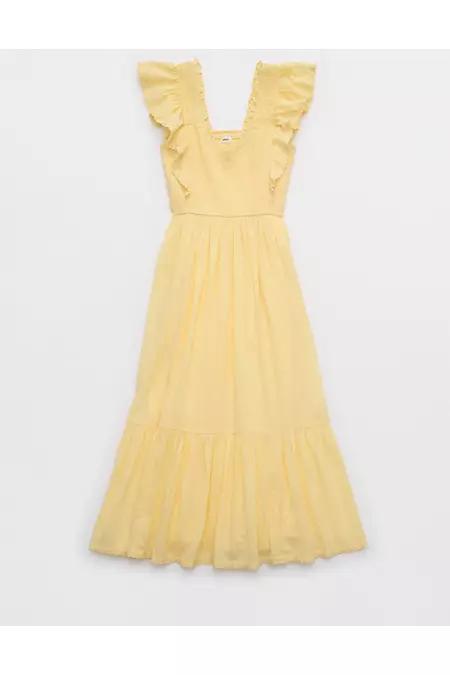 Aerie Ruffle Maxi Dress Women's Product Image