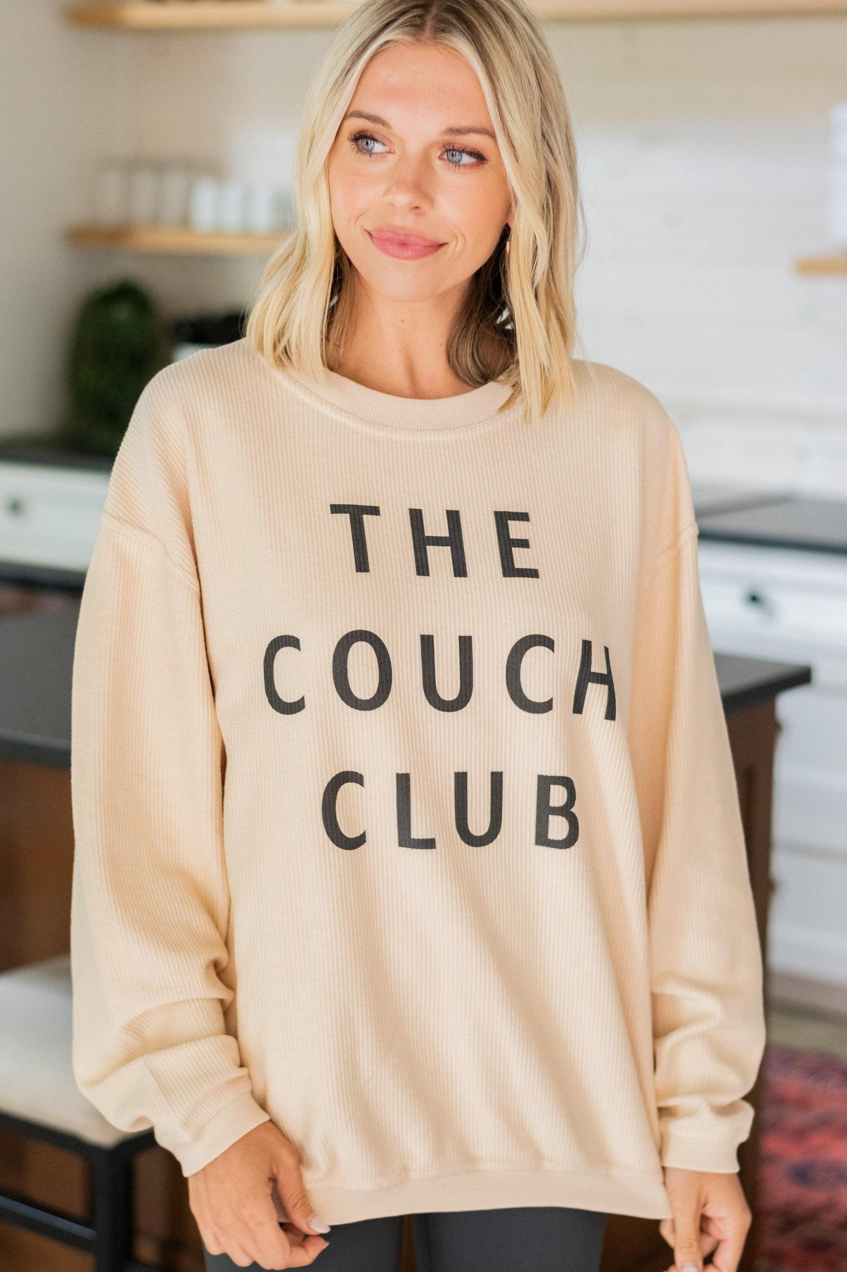 The Couch Club Natural White Graphic Corded Sweatshirt Female Product Image