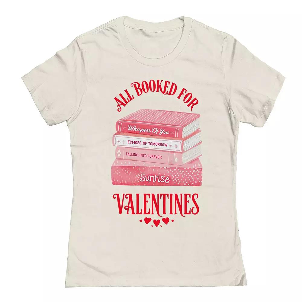Junior's Booked Valentine's Graphic Tee, Women's,  Product Image