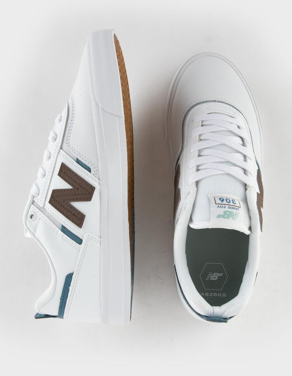 NEW BALANCE Numeric Jamie Foy 306 Mens Shoes - white brown Product Image
