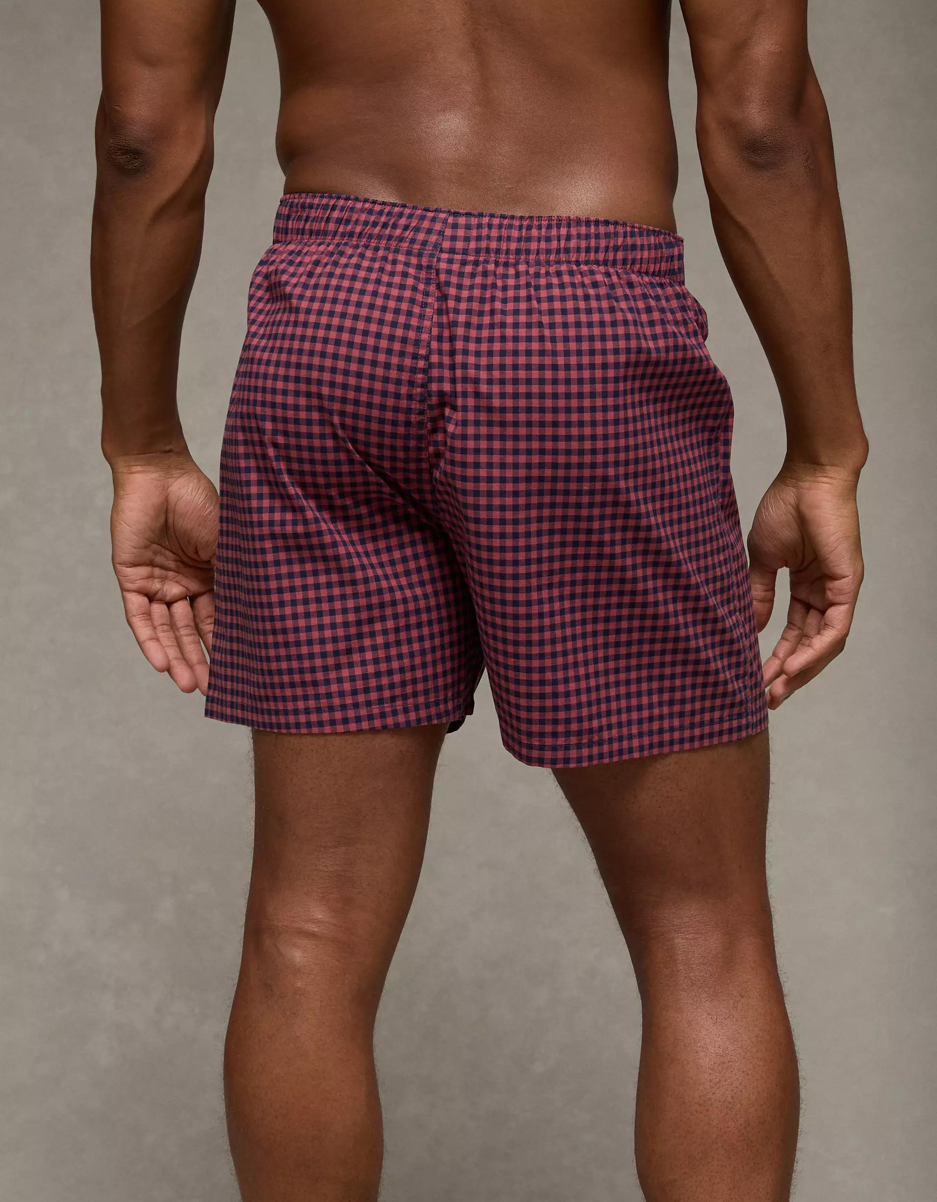 AEO Plaid Stretch Boxer Short Product Image