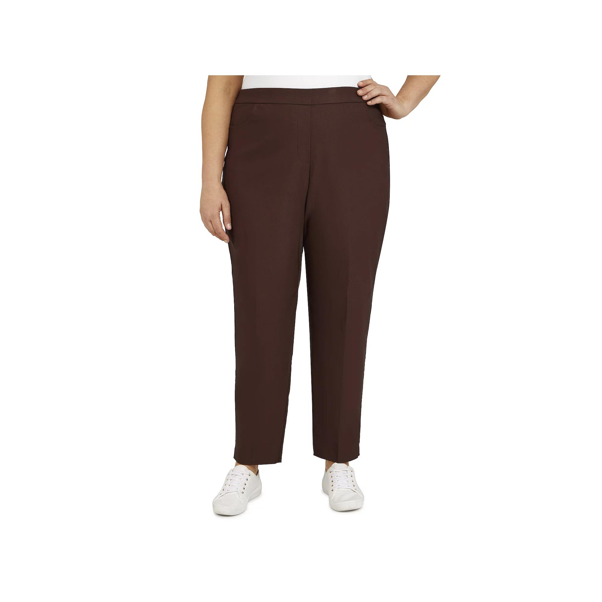 Plus Size Alfred Dunner Allure Pull On Ankle Pants, Womens Product Image