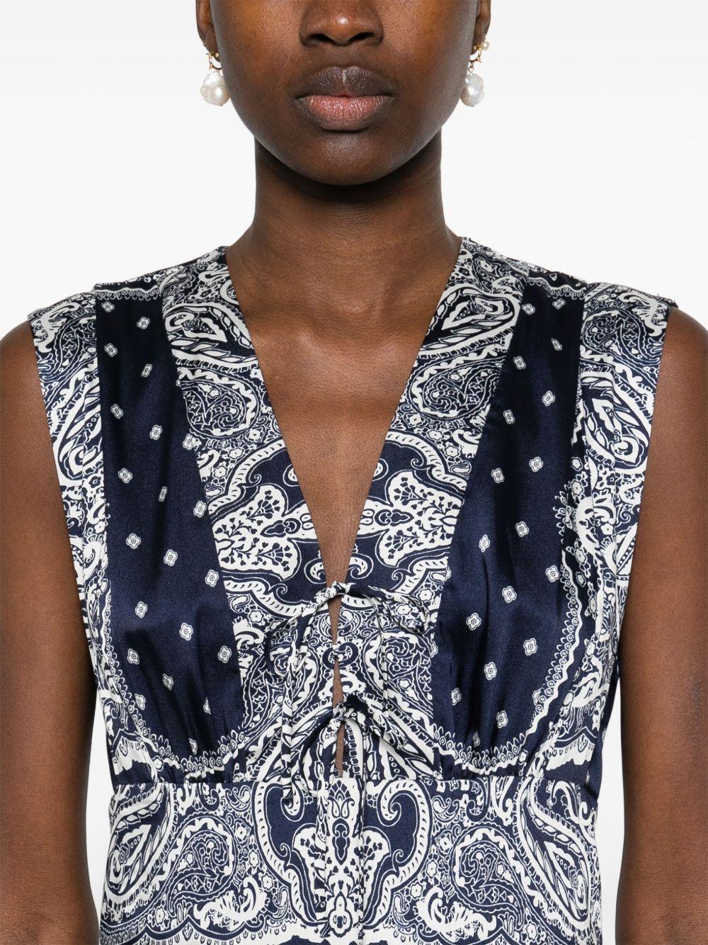 paisley-print maxi dress Product Image