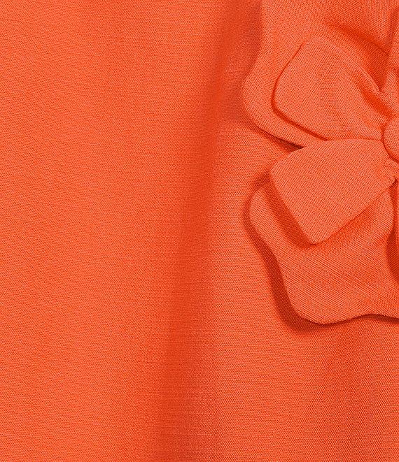 Antonio Melani Susie cotton Blend Floral Applique Straight Strapless A-line Mini Dress Product Image