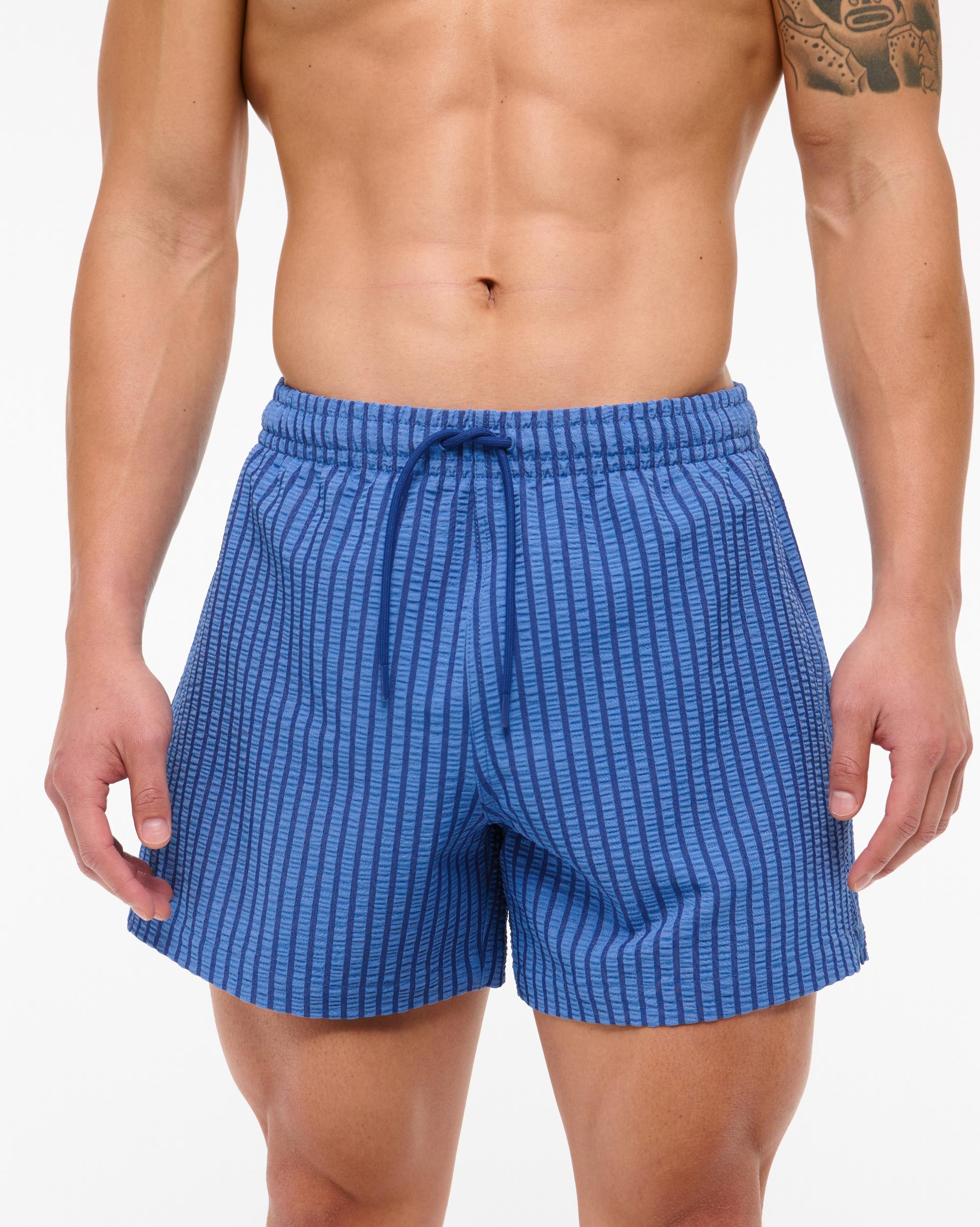 Pull-On Micro-Seersucker Swim Trunk Product Image