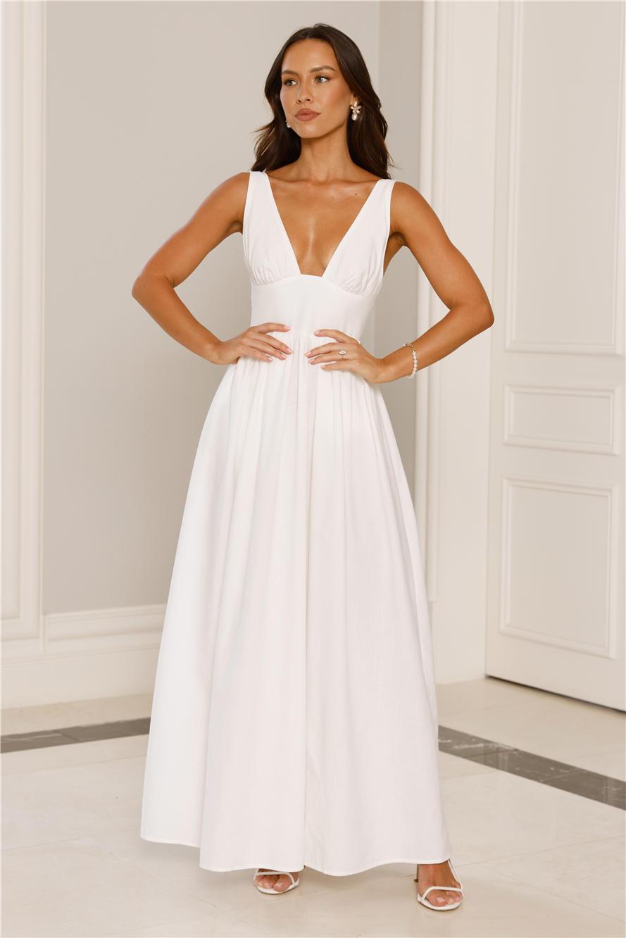 Enchanted Ever After Maxi Dress White Product Image