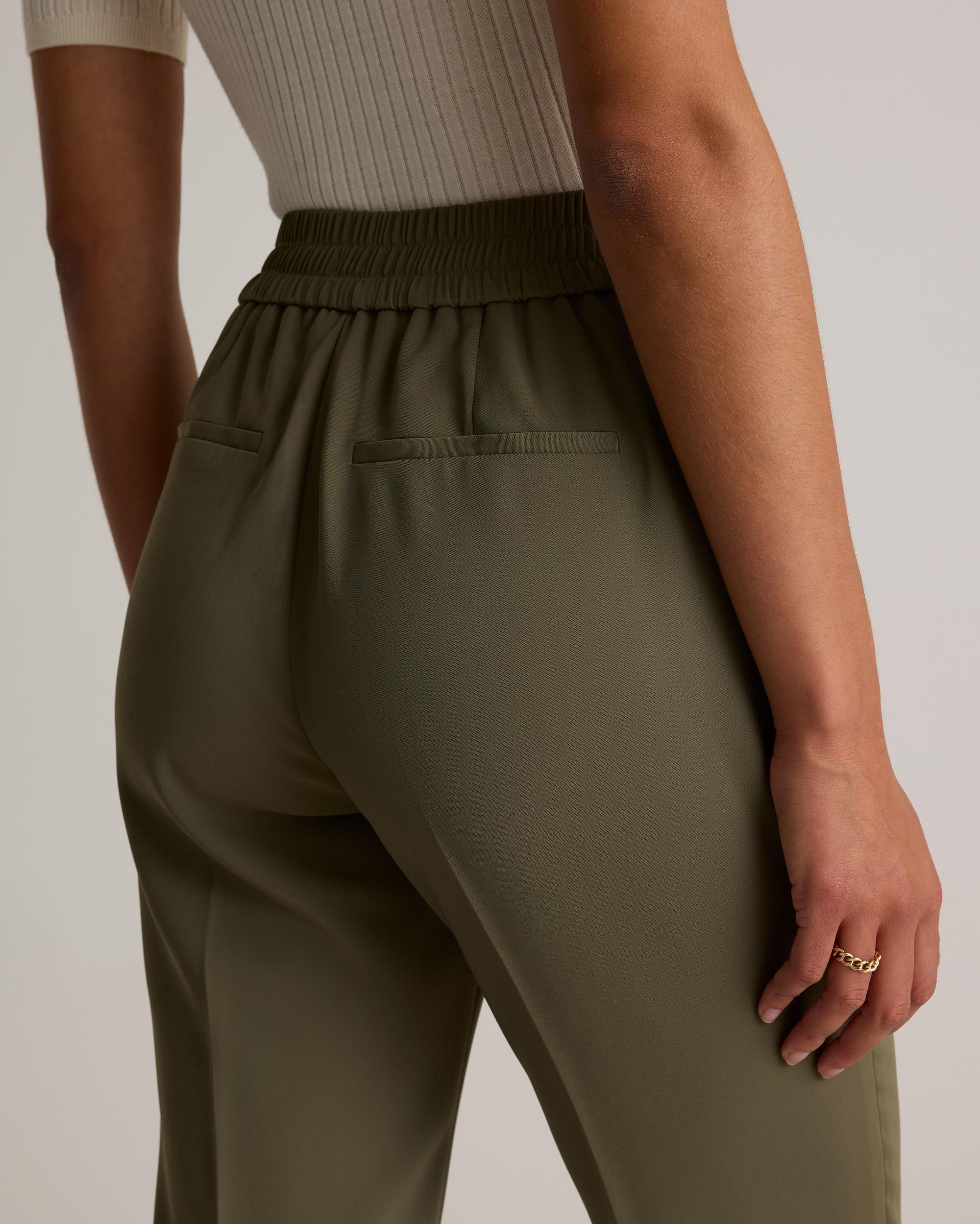 Quince | Women's Stretch Crepe Ankle Pants Recycled Polyester Product Image