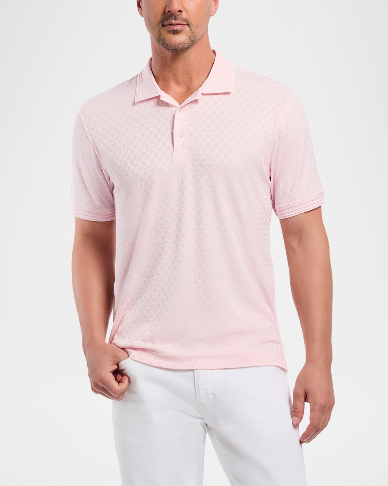 Mens Elias Jacquard Knit Polo Shirt Product Image