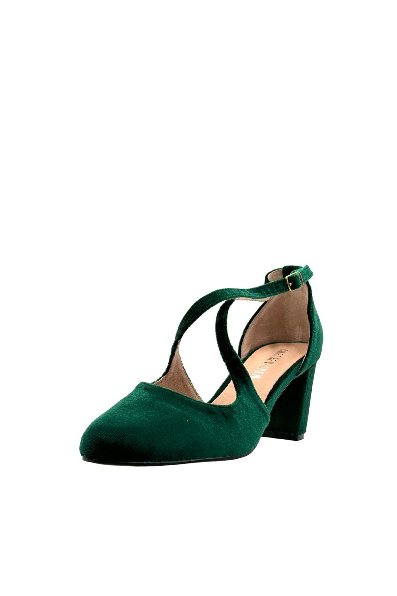 Oren Velvet Mary Jane Heels Product Image