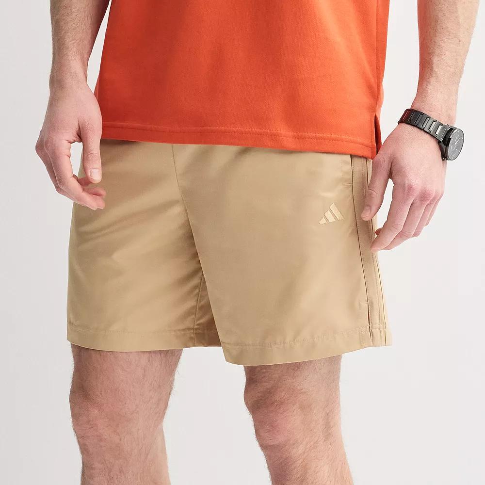 Men's adidas Essentials Summer Dobby Sportswear Shorts, Size: Small, Warm Brown Product Image