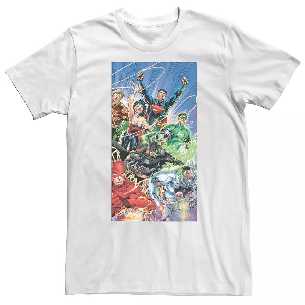 Big & Tall DC Comics Justice League A League Fandom Poster Tee, Men's,  Product Image