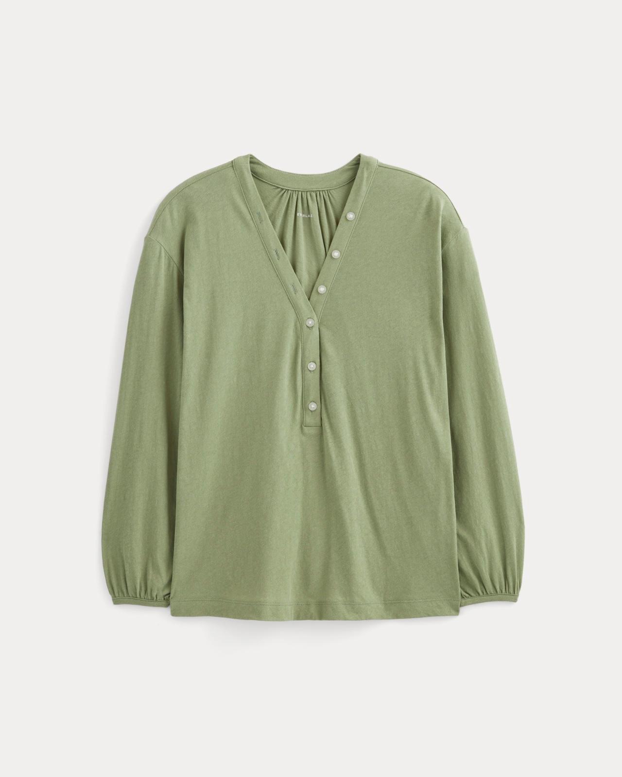 Womens Air V-Neck Henley T-Shirt by Everlane Product Image