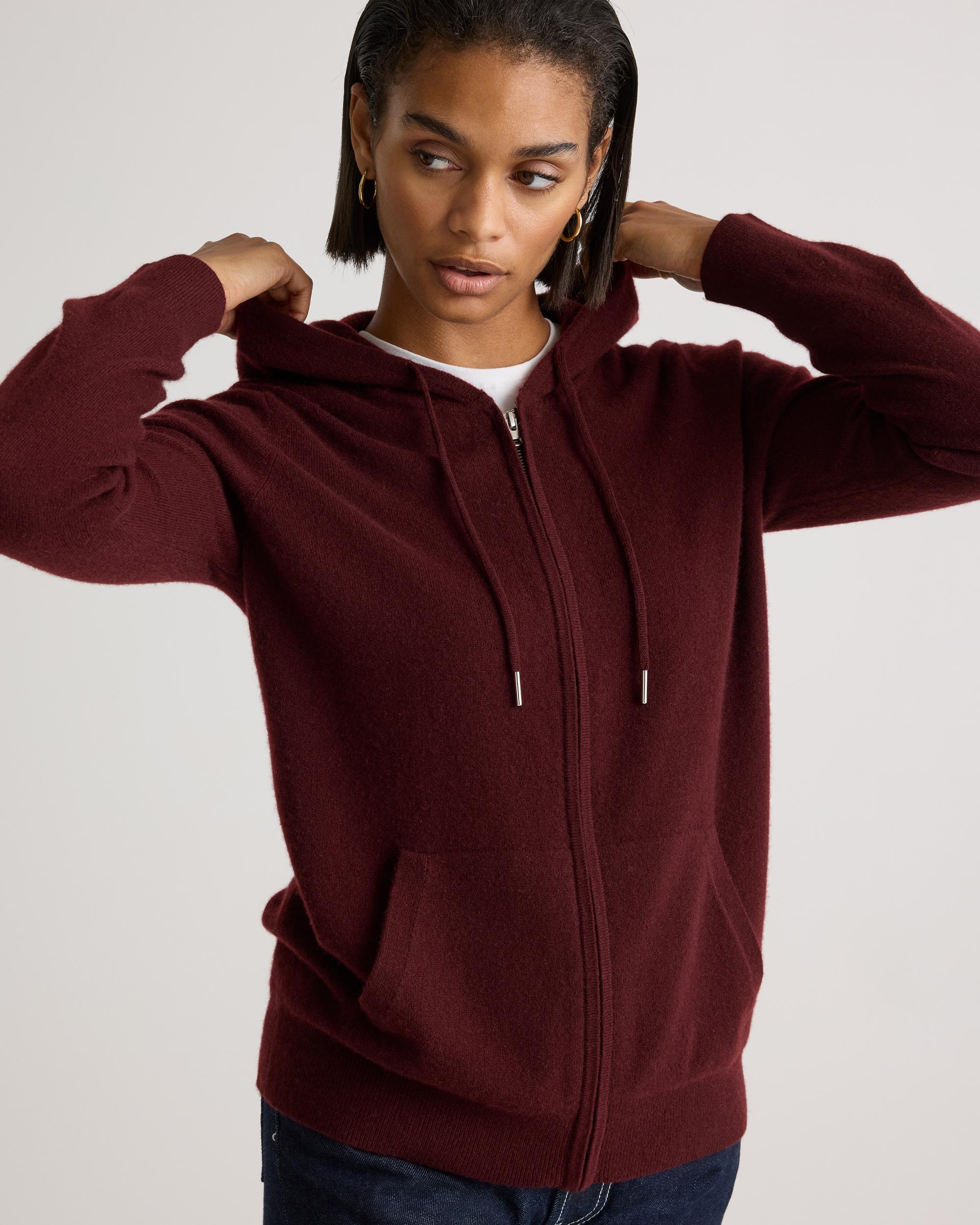 Quince | Women's Mongolian Cashmere Full-Zip Hoodie Product Image