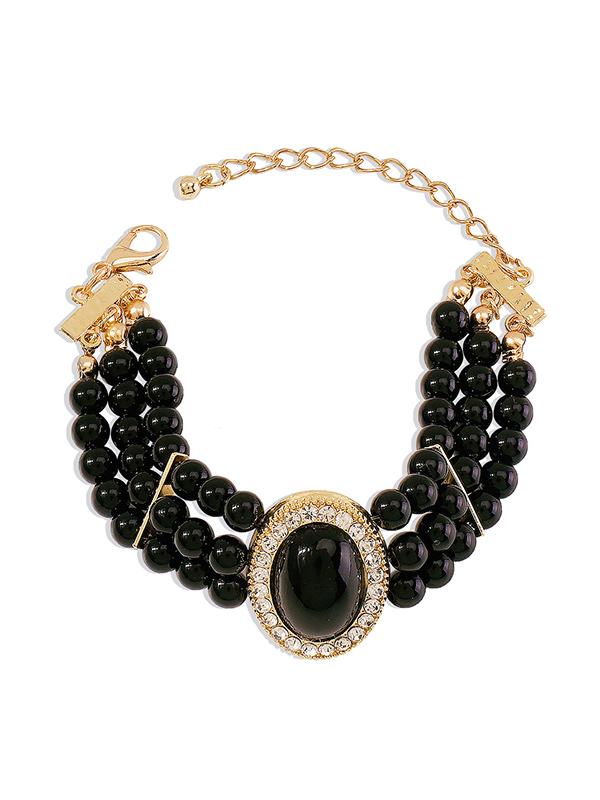 Adjustable Chains Geometric Rhine Stones Bracelet Accessories Product Image