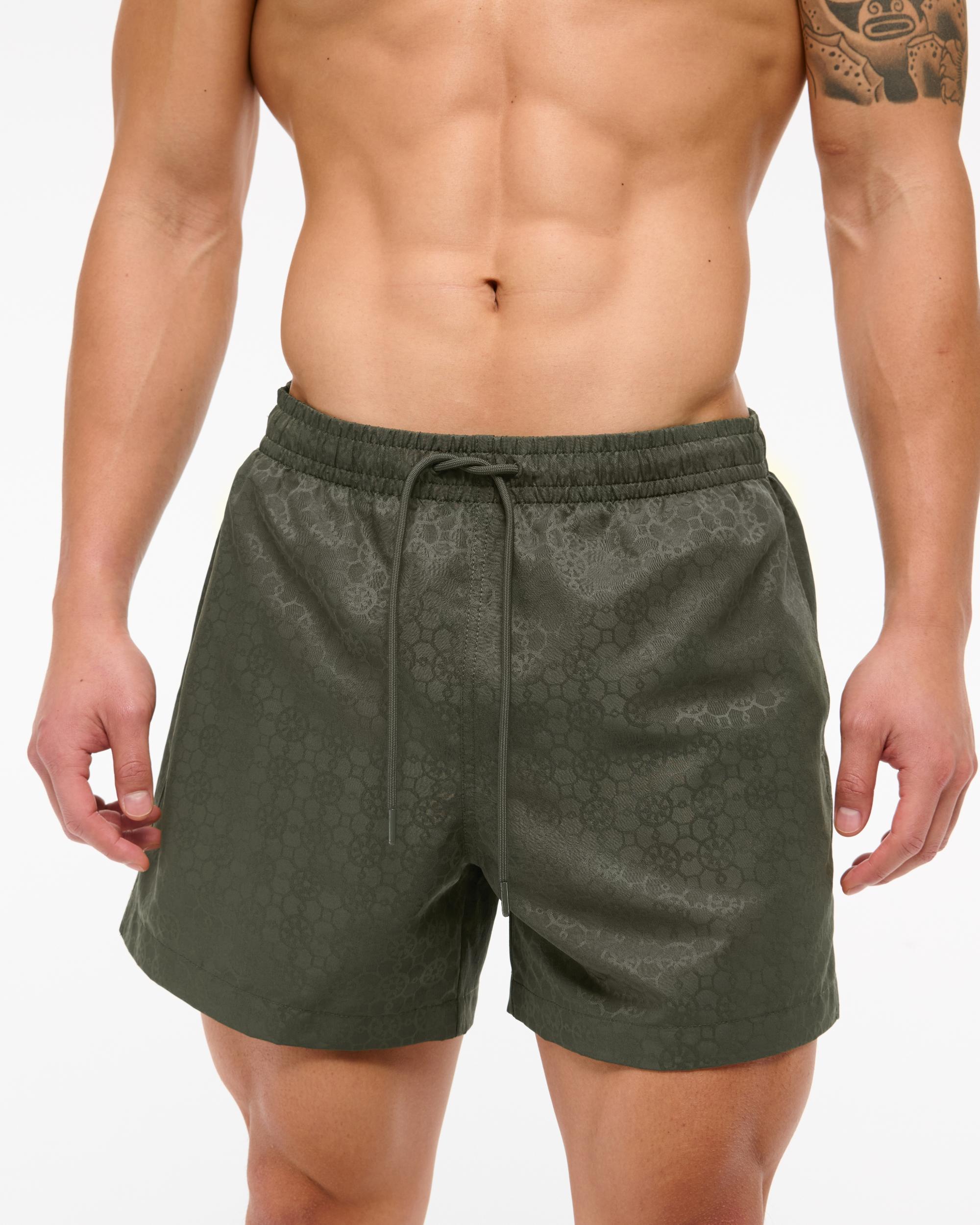 Pull-On Micro-Seersucker Swim Trunk Product Image