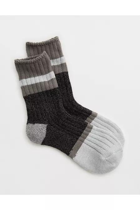 Aerie Colorblock Marled Crew Socks Women's Product Image