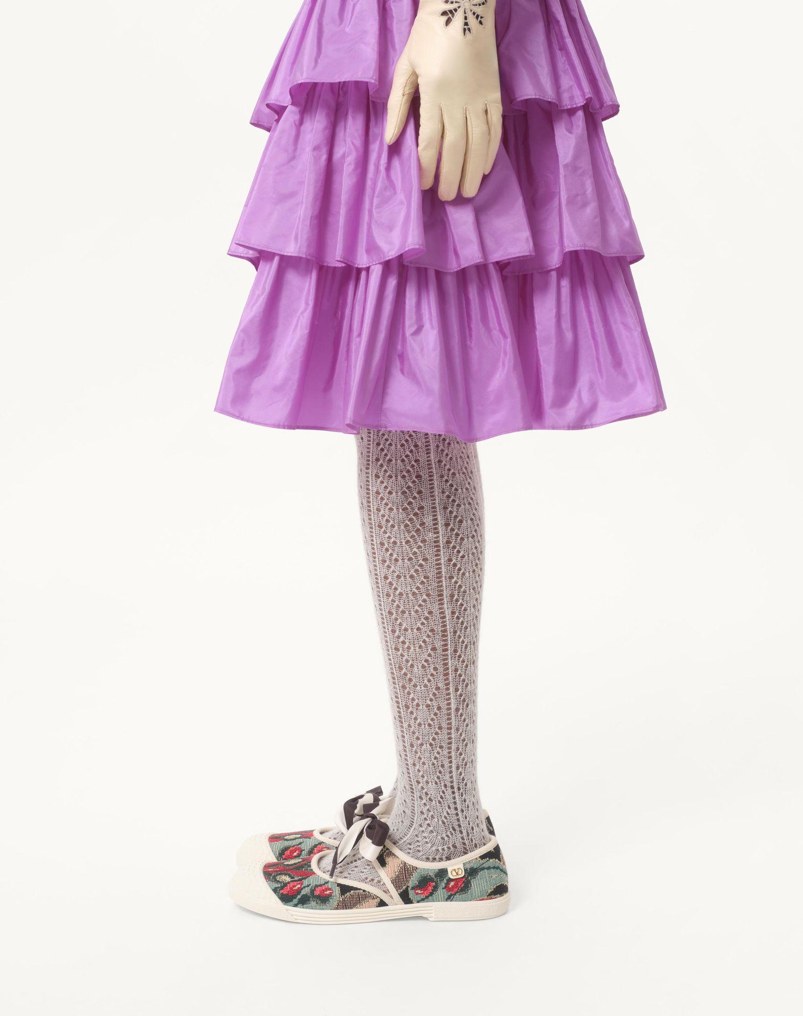 Ruffled Taffeta Skirt Product Image