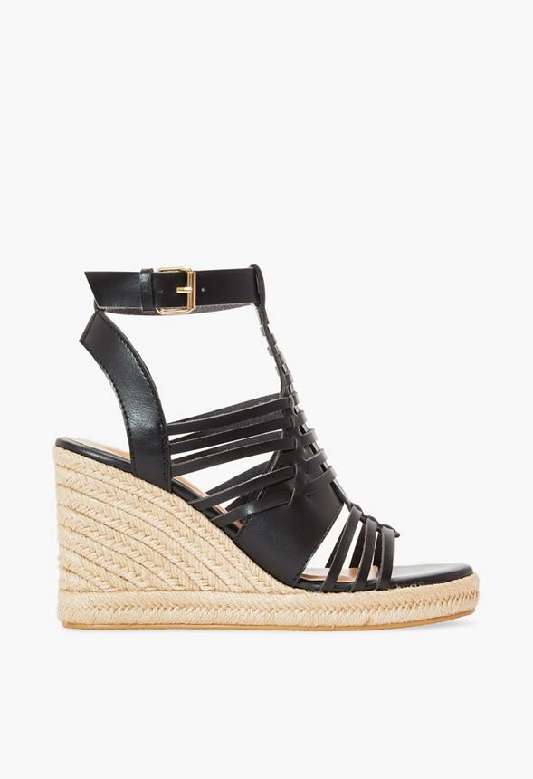 JustFab Margaux Platform Loafer Pump Womens Black/ White Size 8.5 Product Image