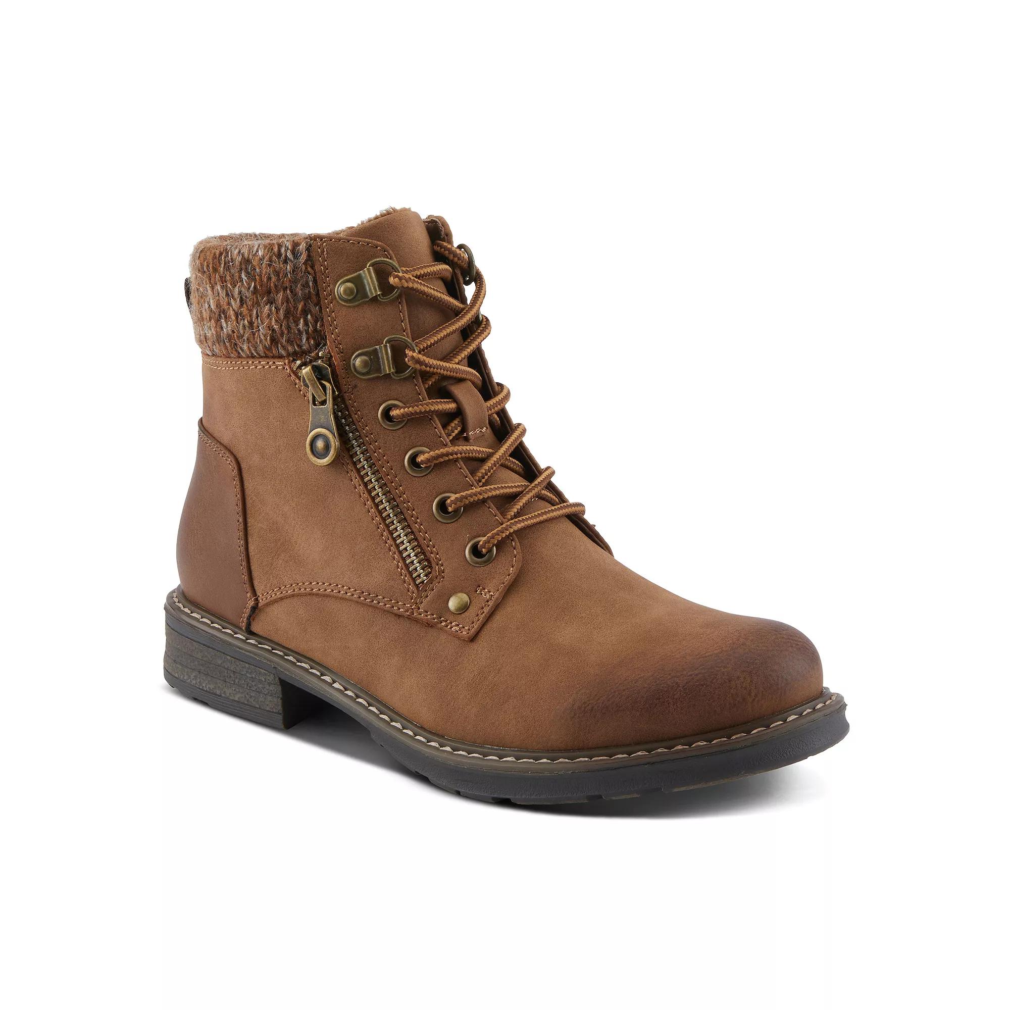 Patrizia Jadelyn Women's Heeled Knit Collar Ankle Boots,  Product Image