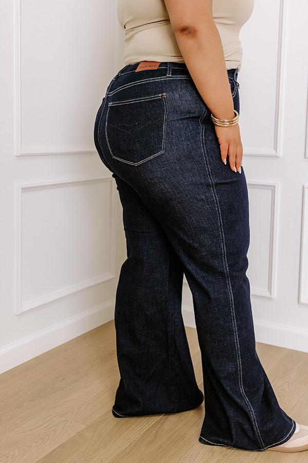 JUDY BLUE Saylor High Waist Wide Leg Jean Curves Product Image