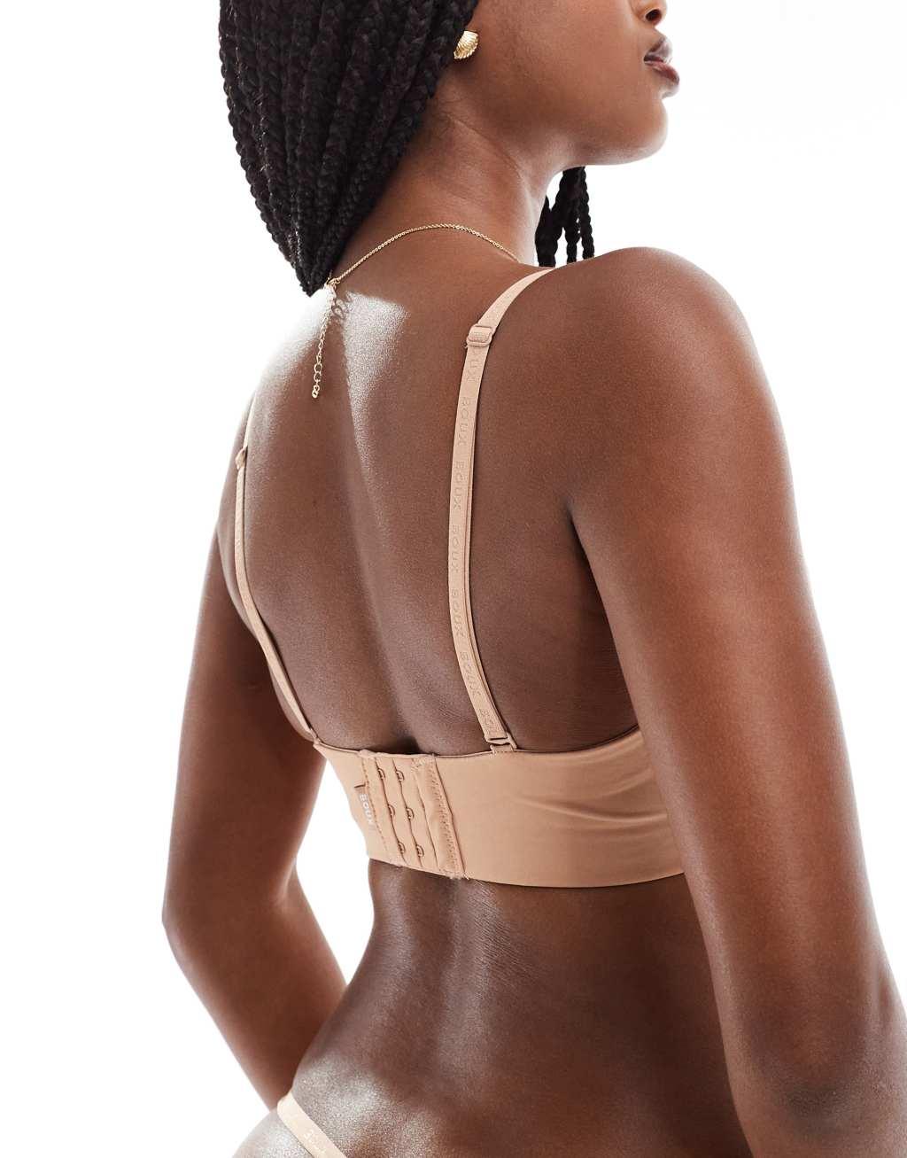 Boux Avenue strapless bra in beige Product Image