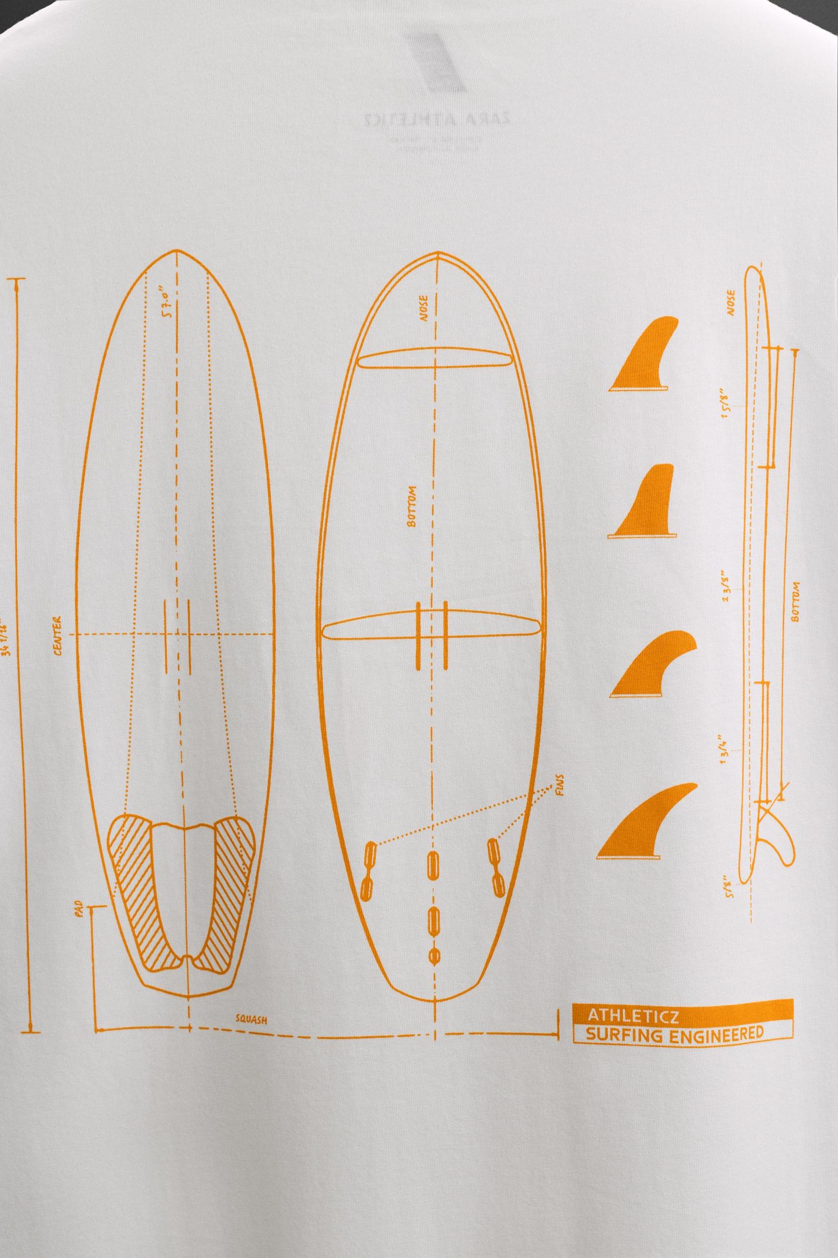 SURFBOARD PRINT T-SHIRT Product Image