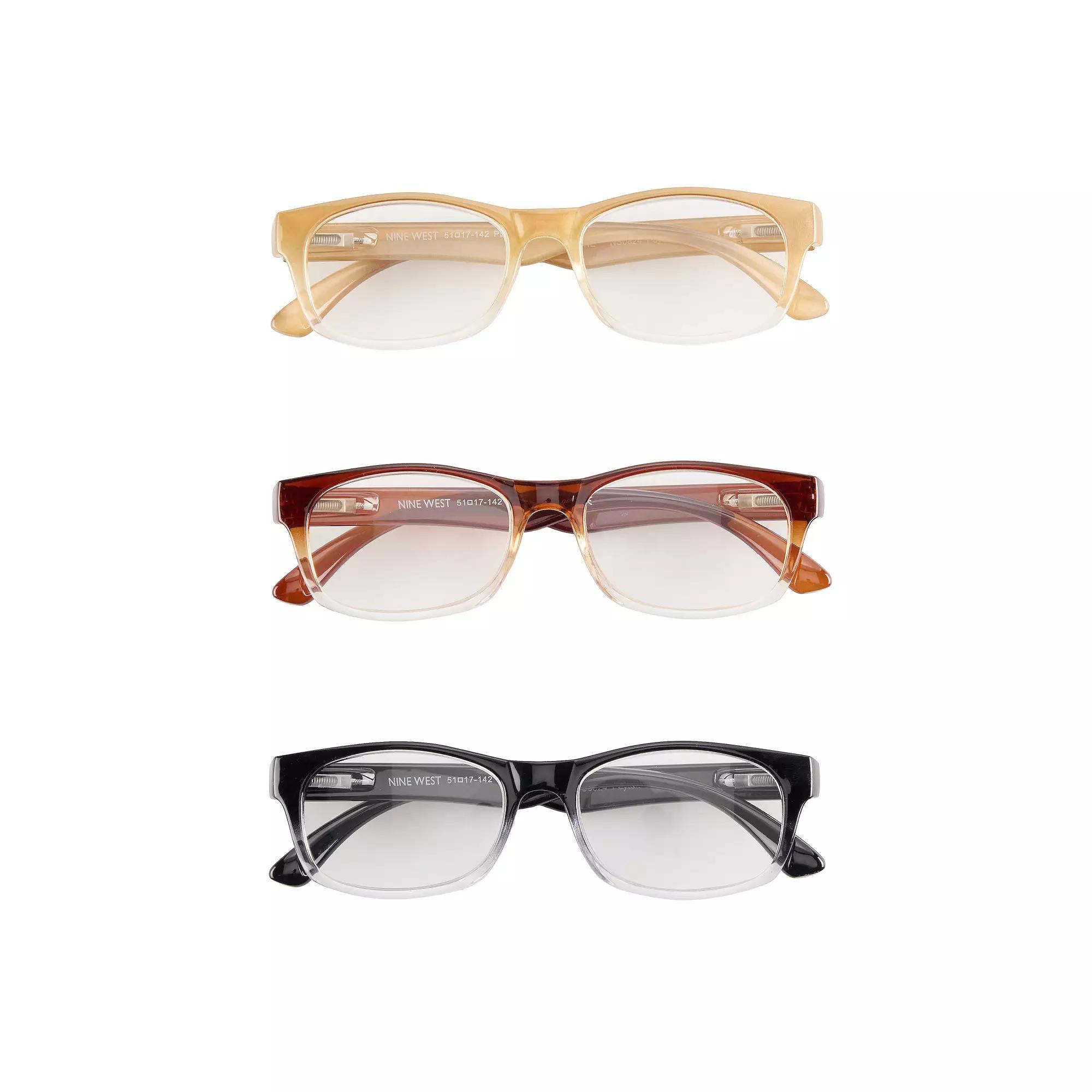 Women’s Nine West 3-Pk. 51mm Fashion Reading Glasses Set,  Product Image