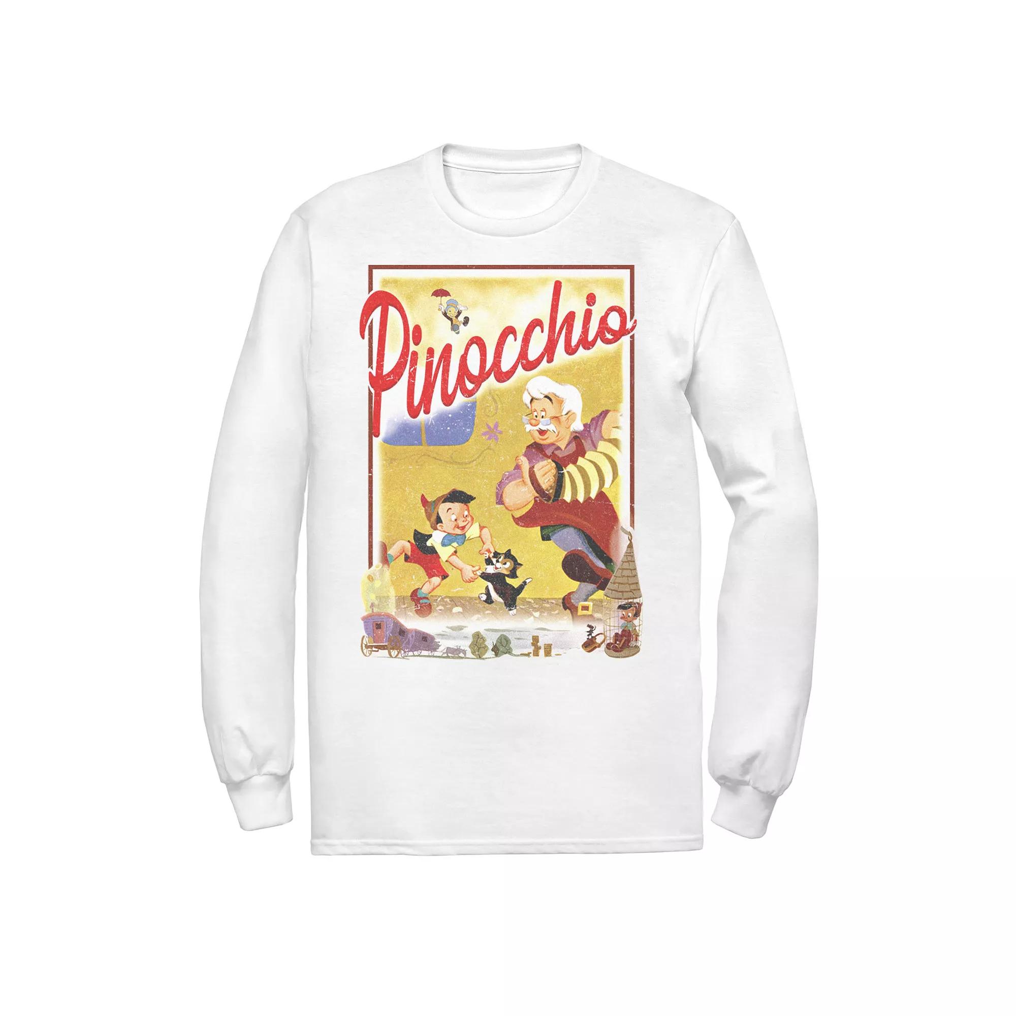 Men's Disney Pinocchio Vintage Storybook Poster Tee,  Product Image