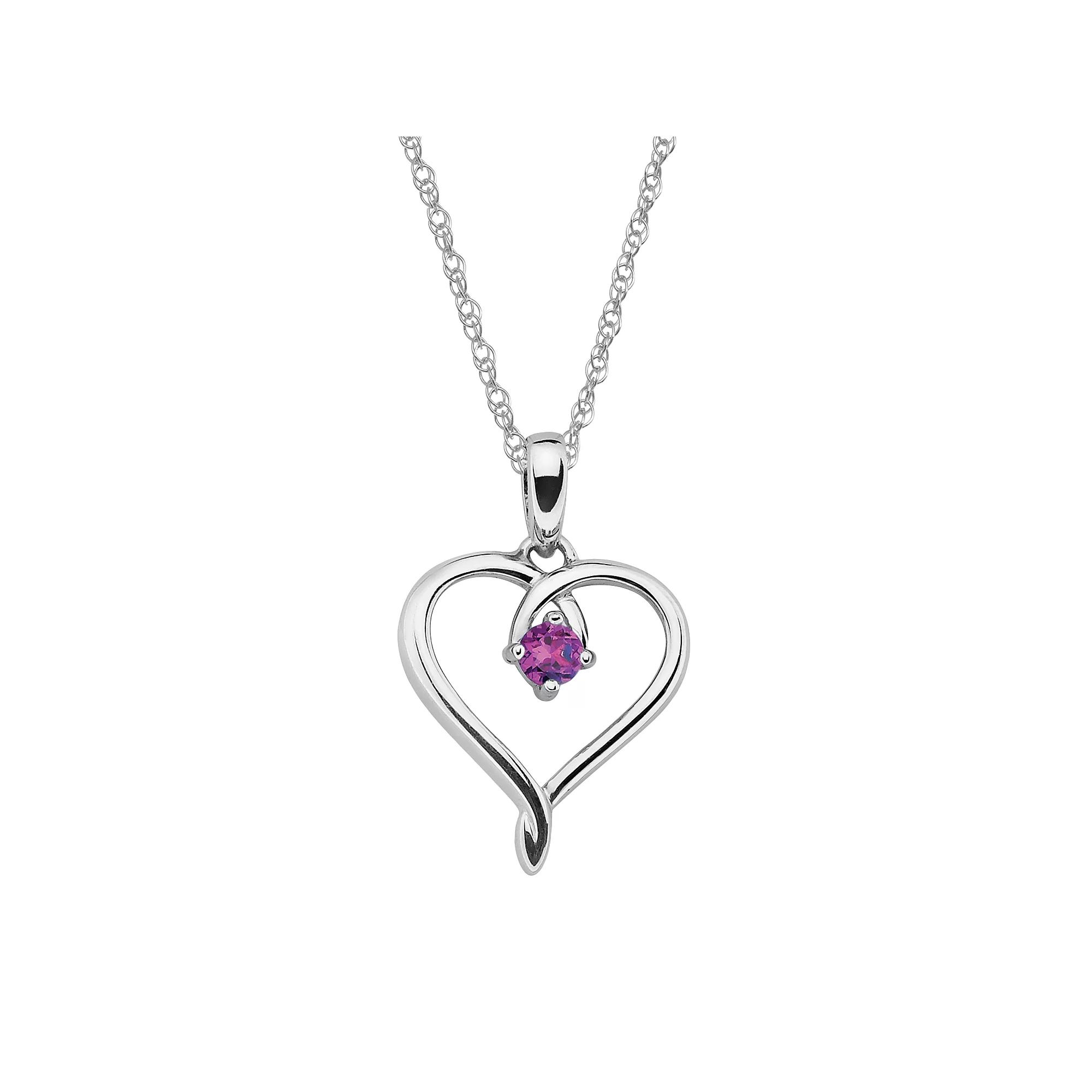 Boston Bay Diamonds Sterling Silver Blue Topaz Openwork Heart Pendant, Womens Product Image