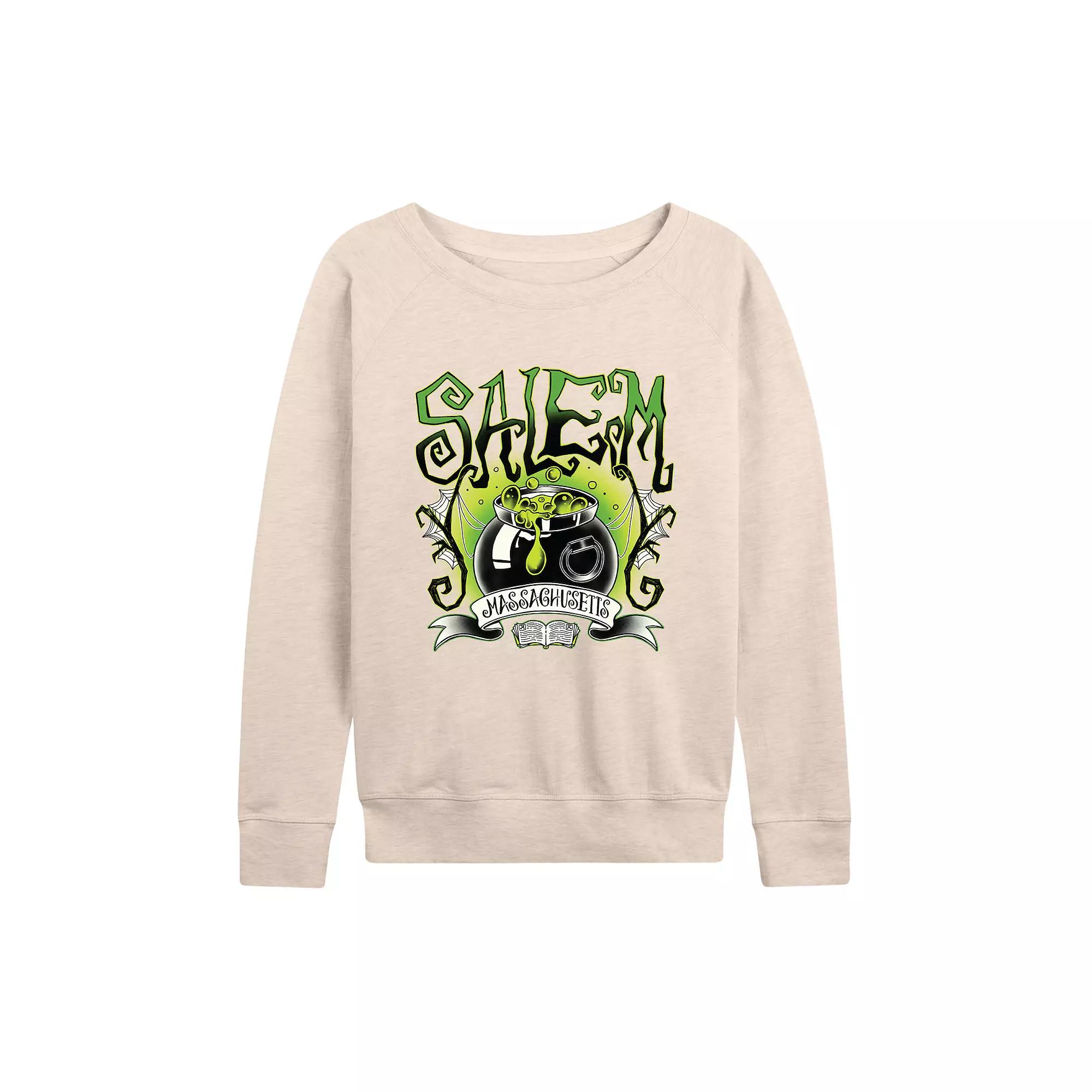 Women's Salem Witch Collegiate French Terry Long Sleeve Tee,  Product Image