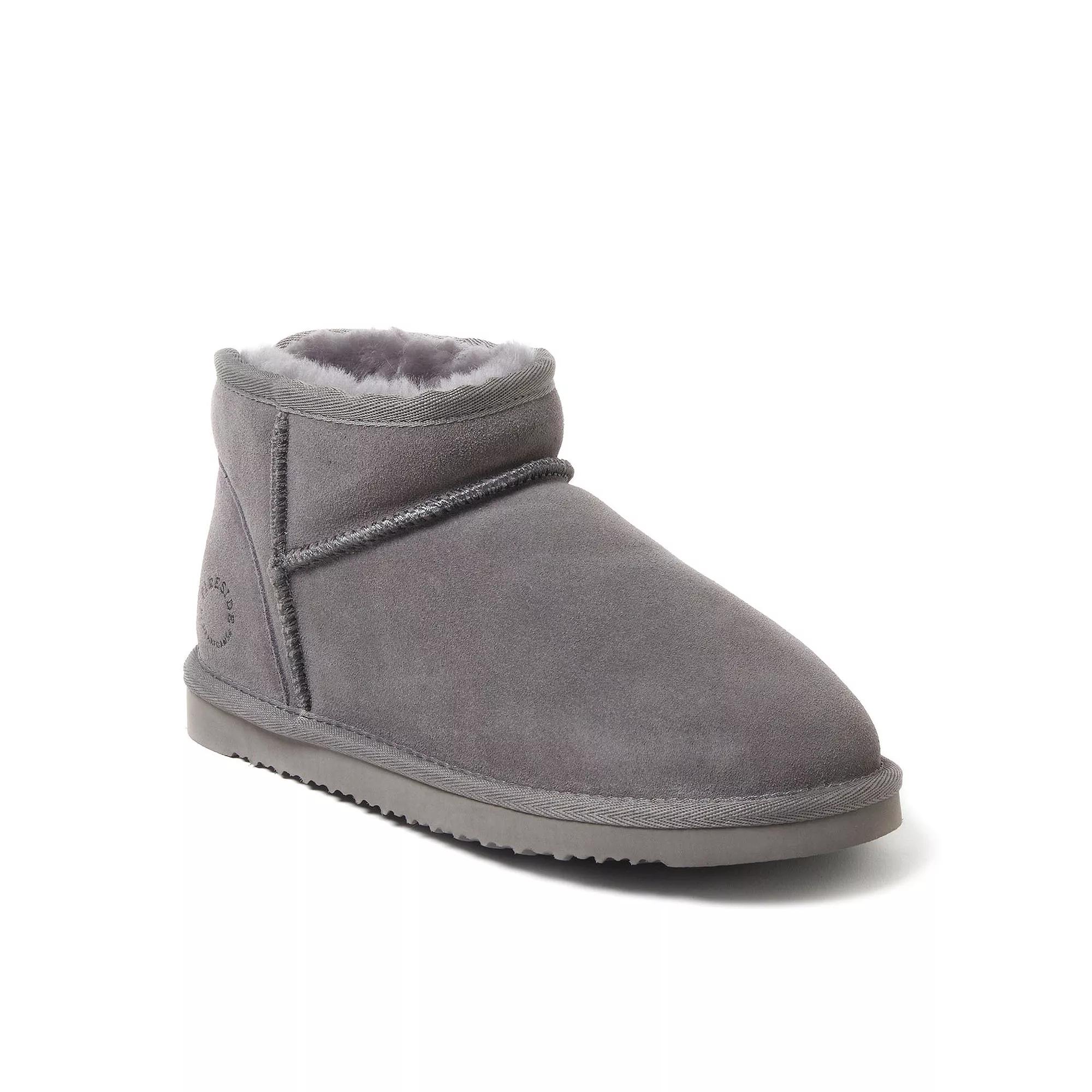 Fireside by Dearfoams Riverland Women's Shearling Micro Ankle Boot Slippers,  Product Image