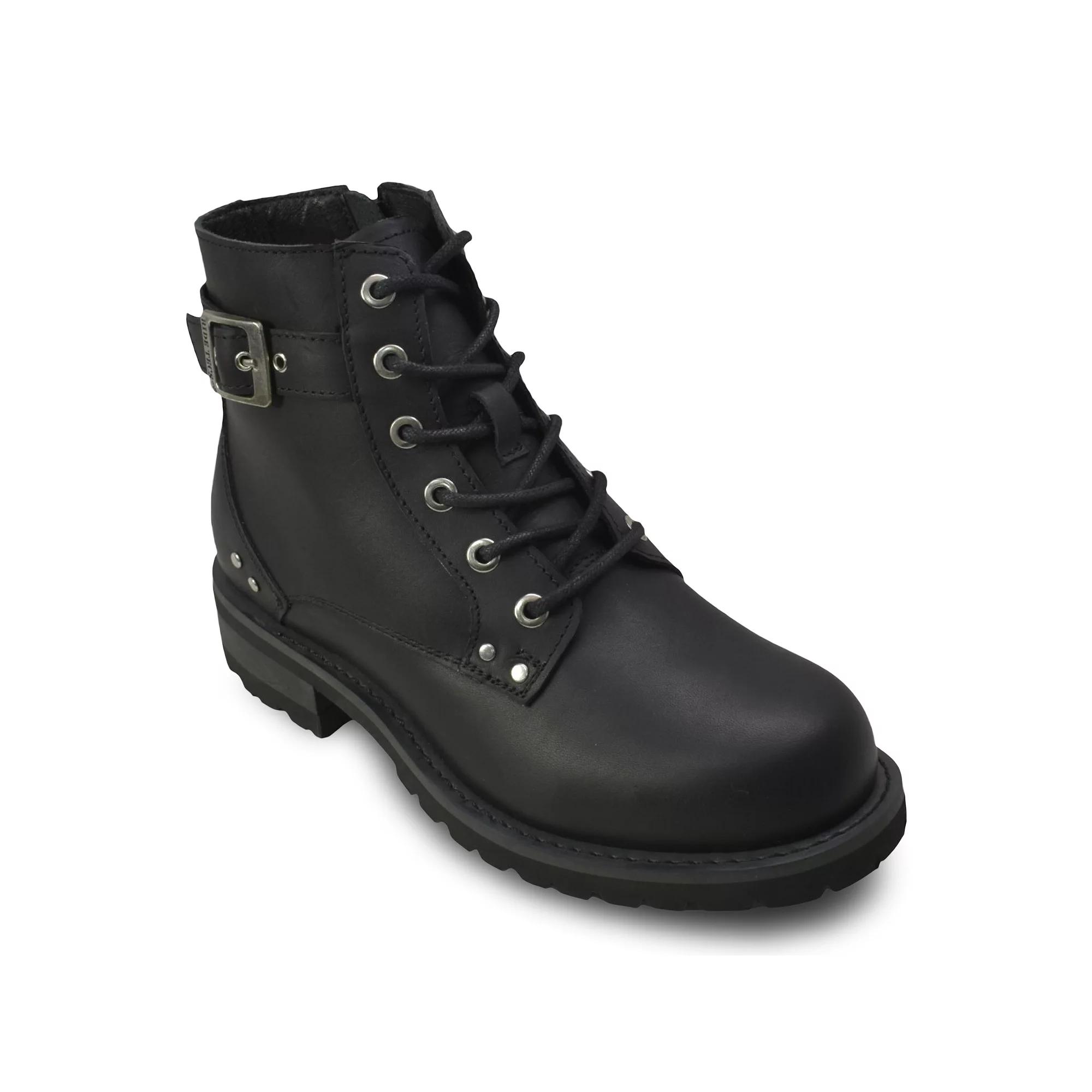 Ride Tecs 8647L Women's Leather Biker Boots,  Product Image
