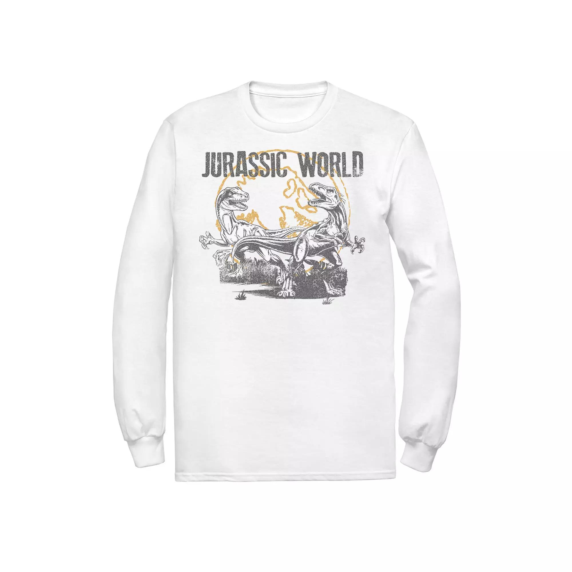 Men's Jurassic World Distressed Raptor Battle Tee,  Product Image