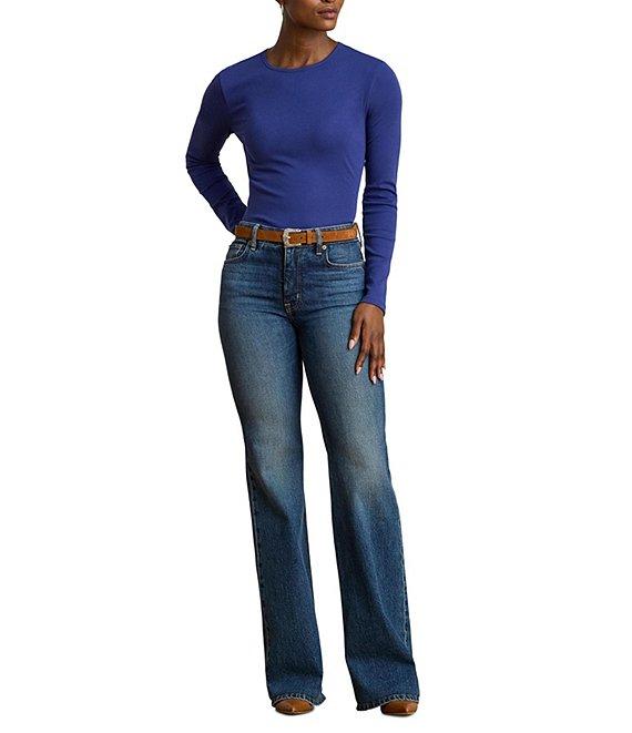 Lauren Ralph Lauren Knit Crew Neck Long Sleeve Top Product Image