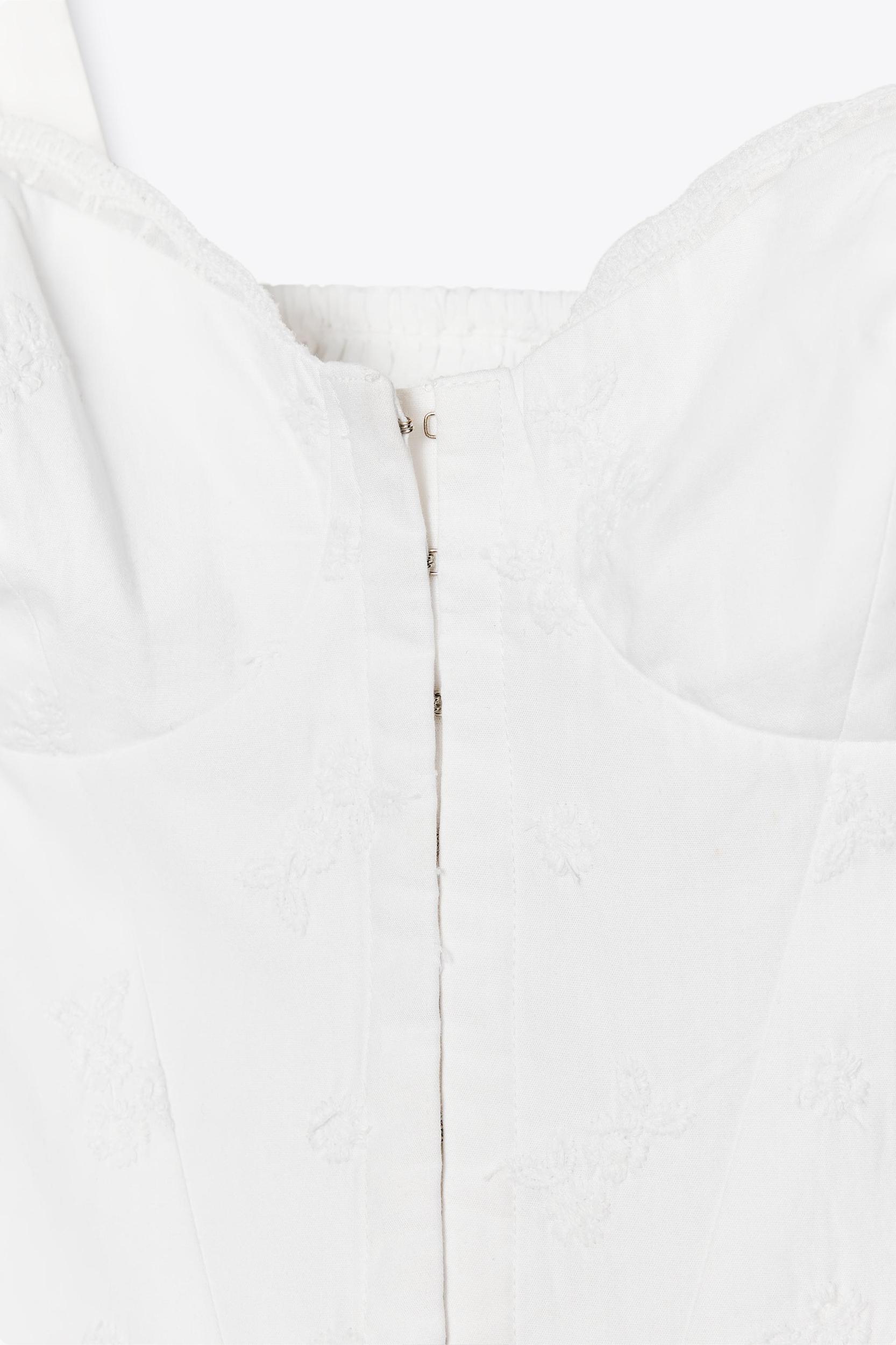 EMBROIDERED CORSET TOP Product Image