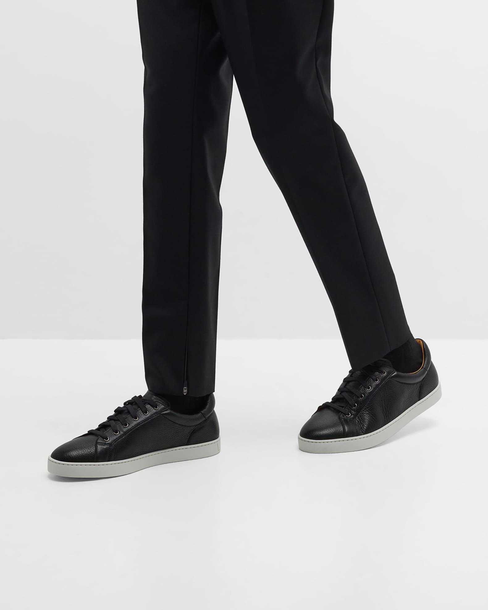 Men's Leve Soft Leather Low-Top Sneakers Product Image
