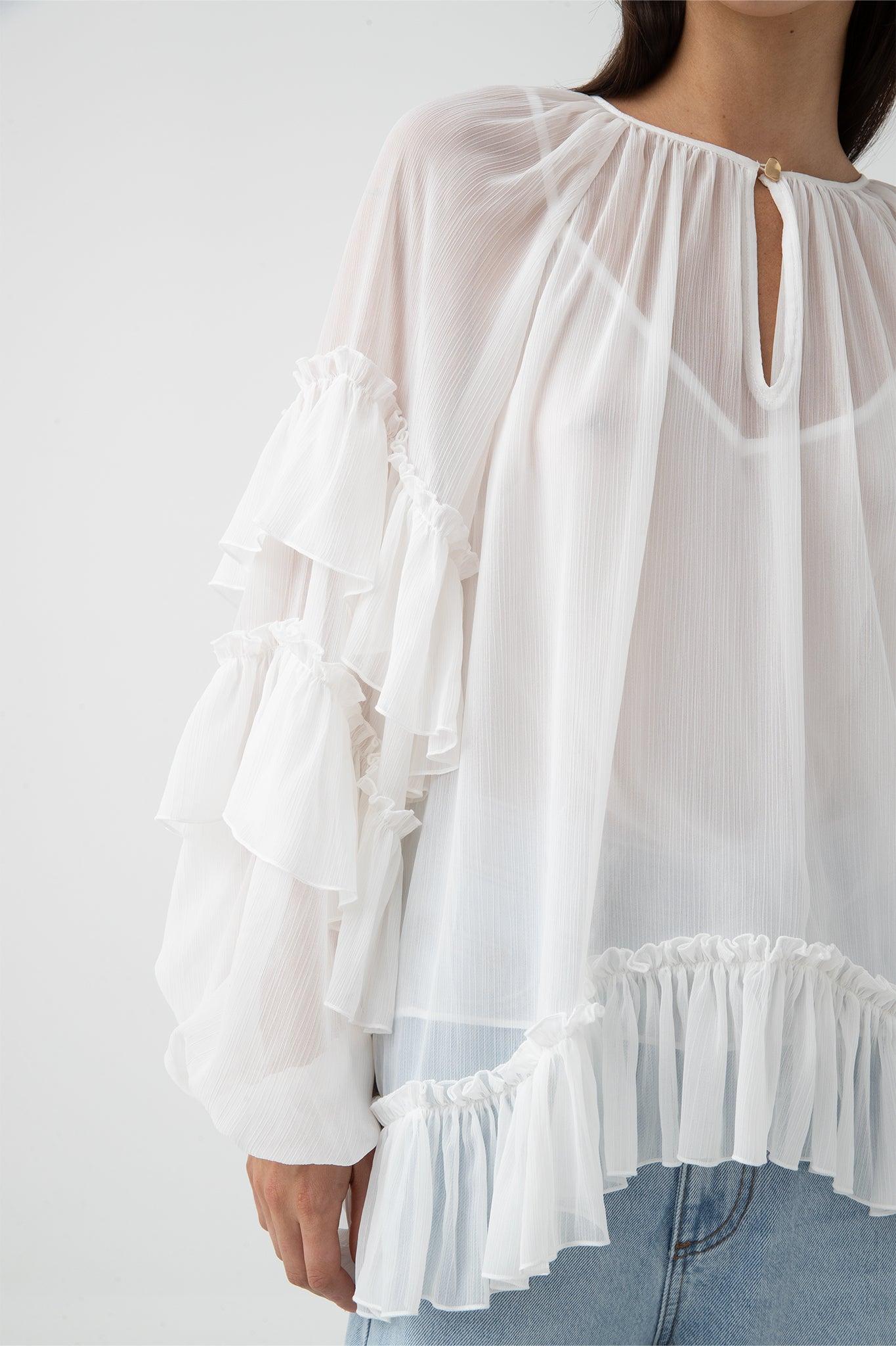 Mina Blouse-IVORY / 6 Product Image