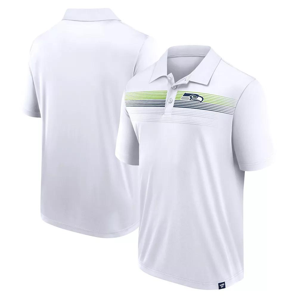 Men's Fanatics White Seattle Seahawks Big & Tall Sublimated Polo,  Product Image