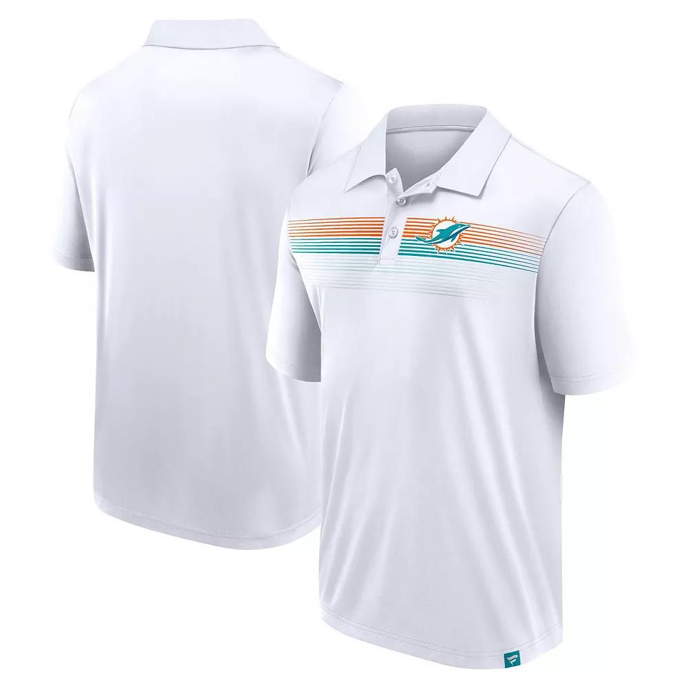 Men's Fanatics White Miami Dolphins Big & Tall Sublimated Polo,  Product Image