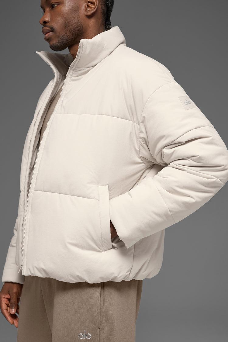 Stretch Woven Street Puffer - Bone Product Image