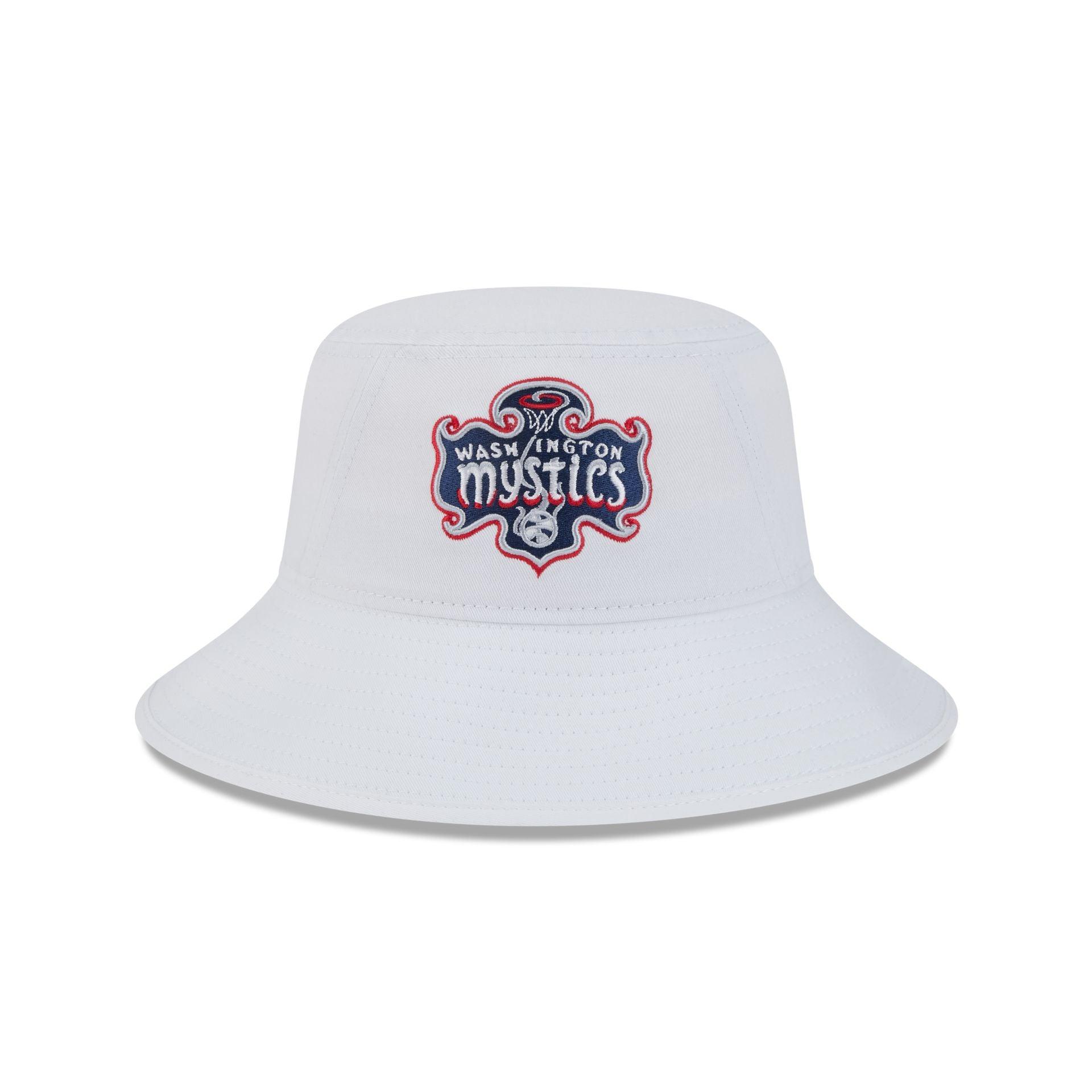 Washington Mystics Optic White Bucket Hat Male Product Image