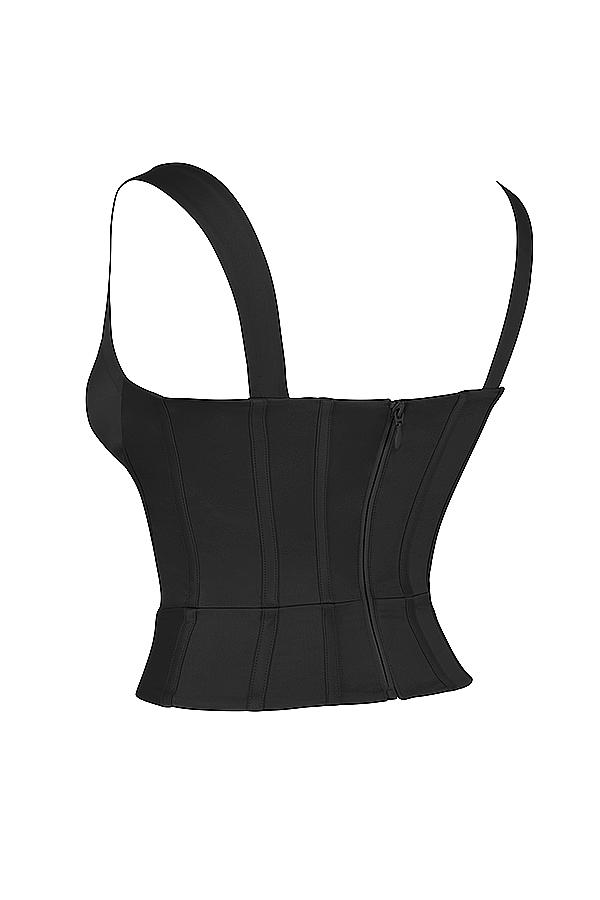 Liberty  black satin corset Product Image