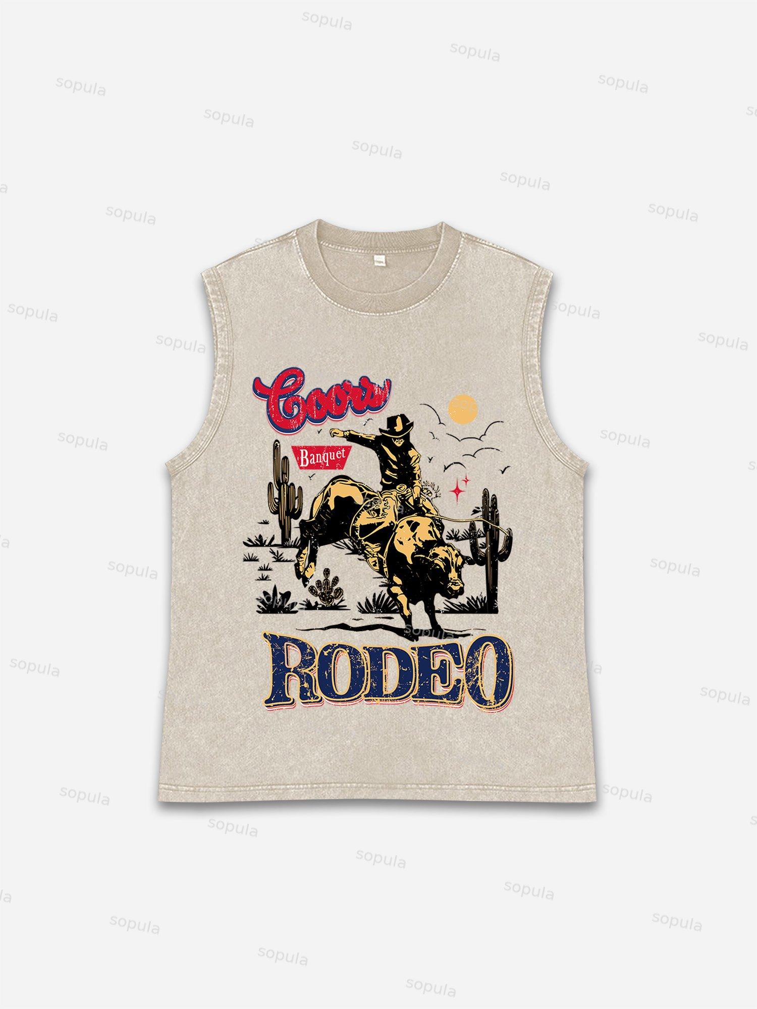 Coors Banquet Rodeo Classic Graphic Tank Top Product Image