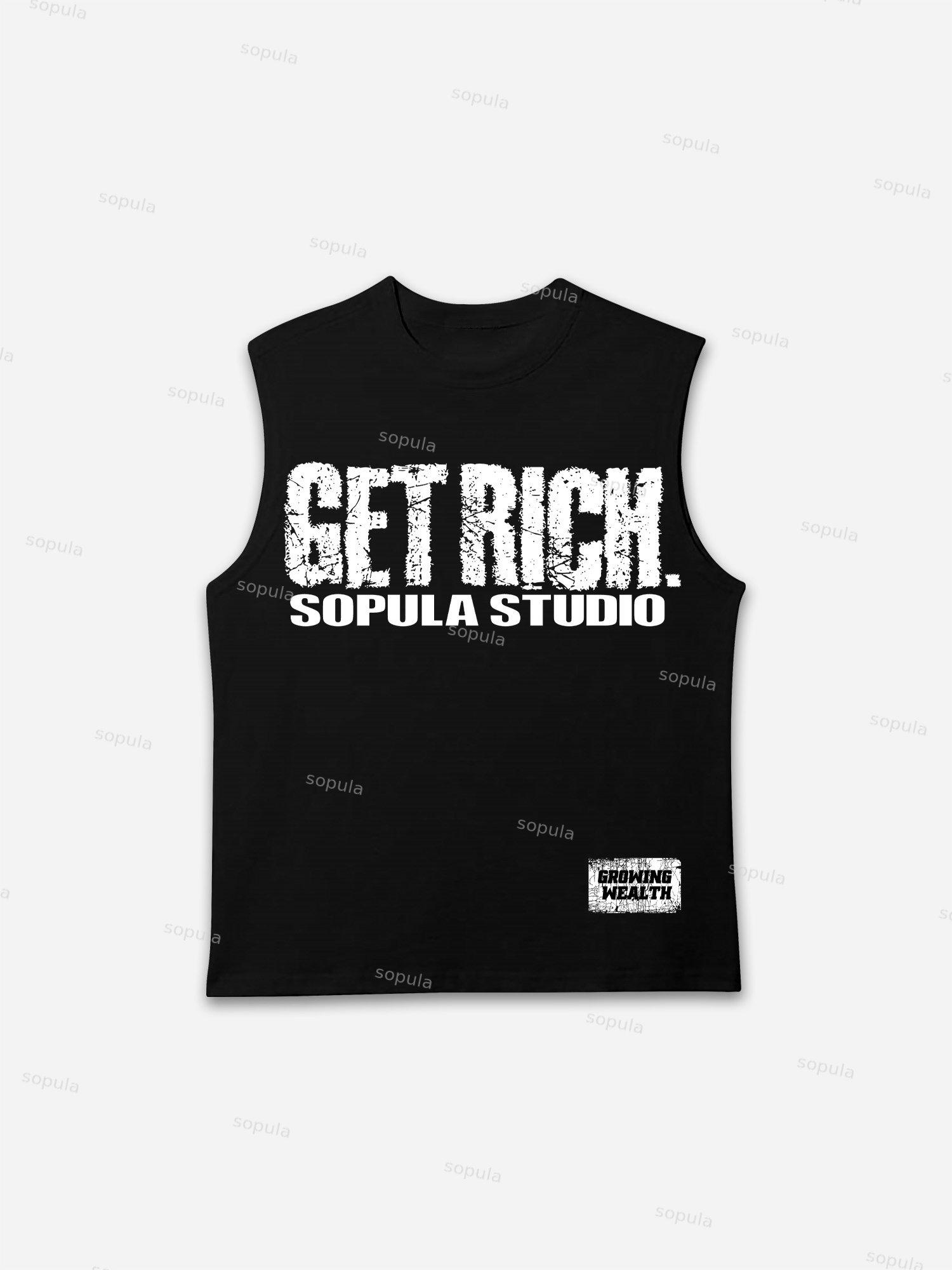 Get Rich Fun Run Print Tank Top Product Image